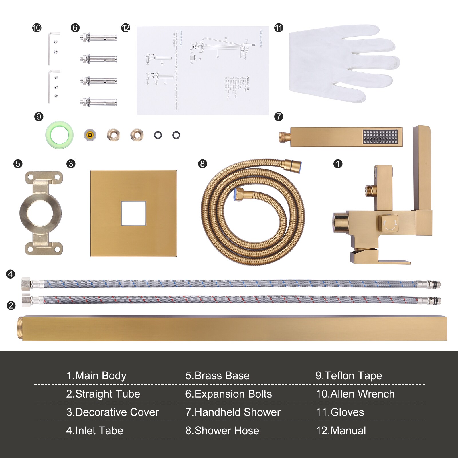 WOWOW 3080500G-LW Roman-Tub-Faucets - View #9