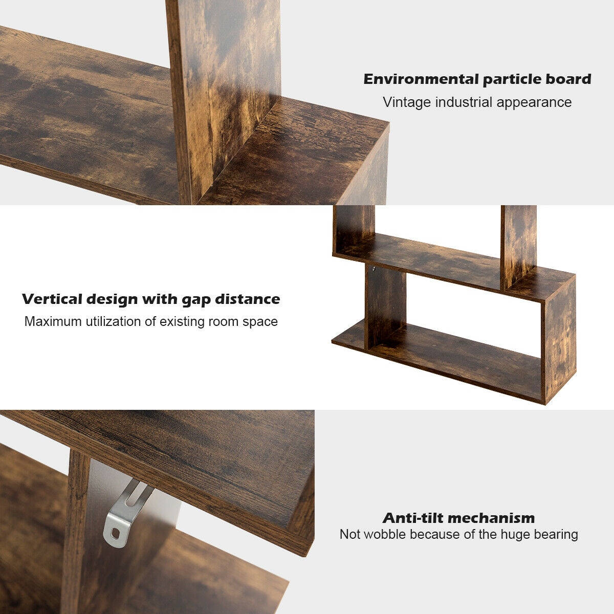 Slickblue D-CO-FC39266WH bookcases - View #5