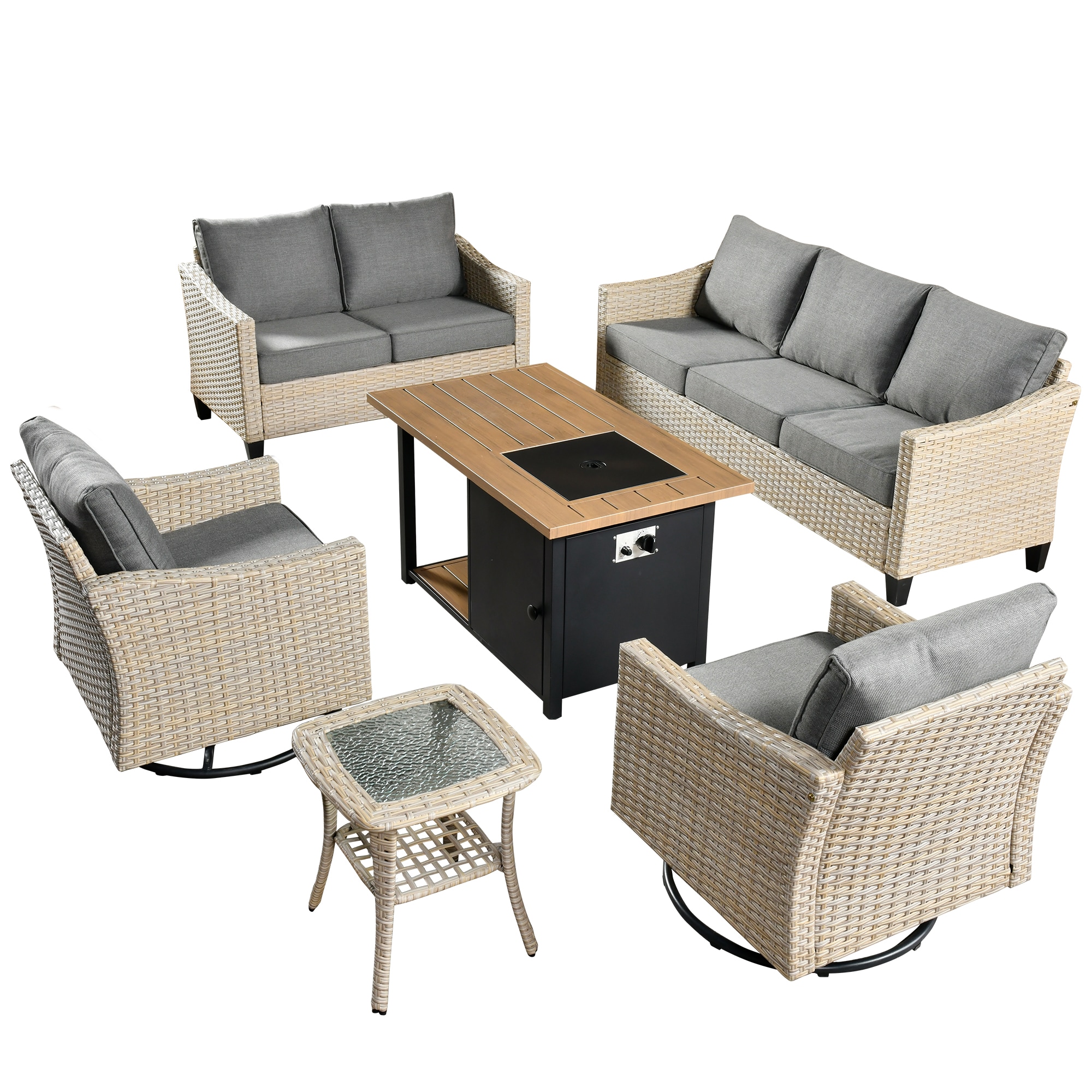weaxty HMBFPDAR408 Patio-Conversation-Sets - View #2