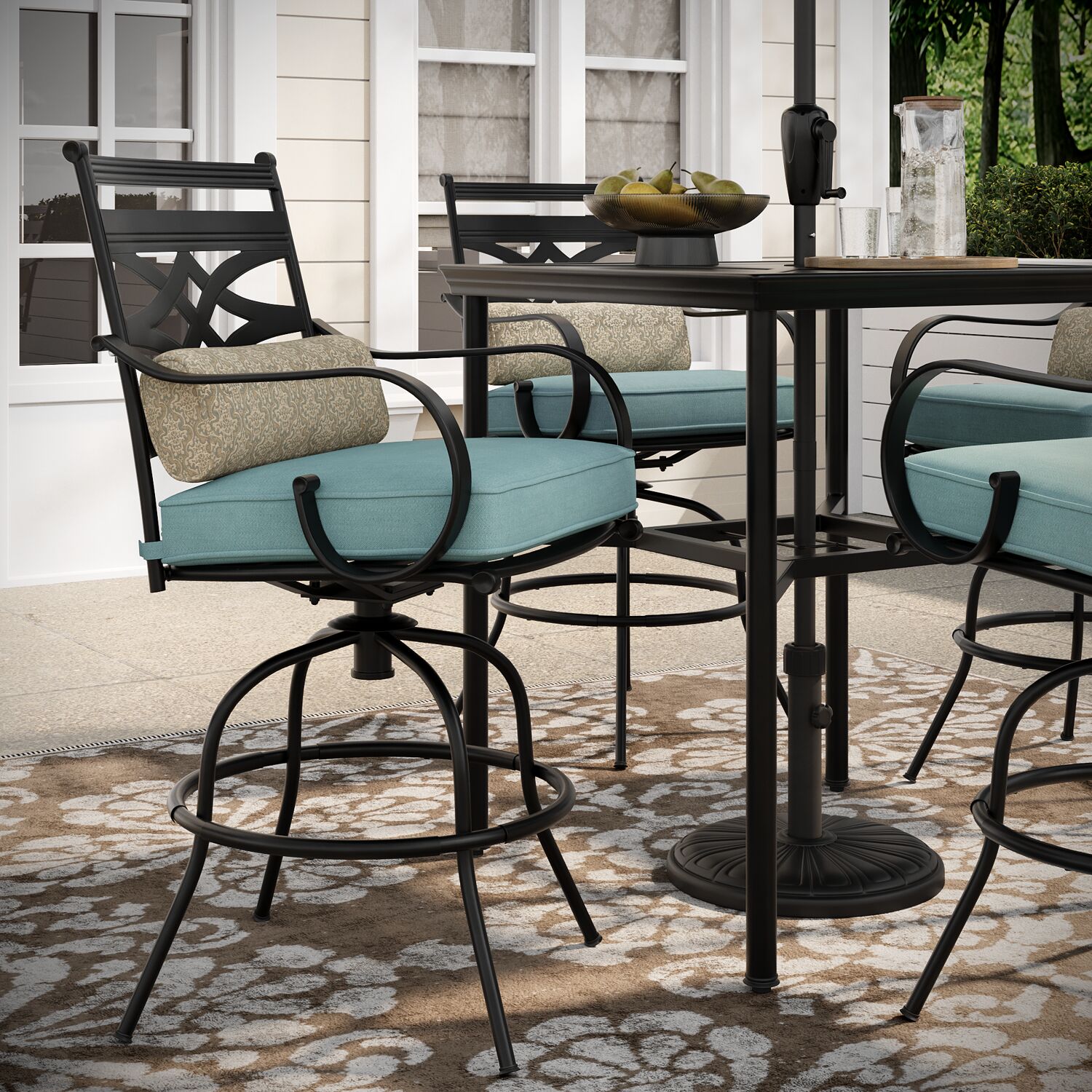 Hanover MCLRDN5PCBR-SU-B Patio-Dining-Sets - View #16