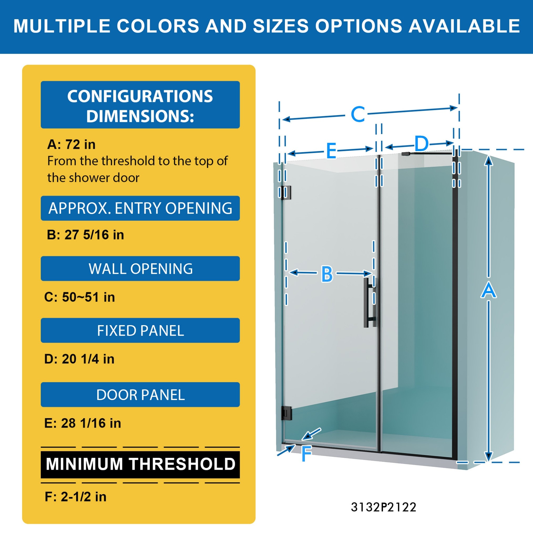 WELLFOR FLEX-32-21MB Shower-Doors - View #2