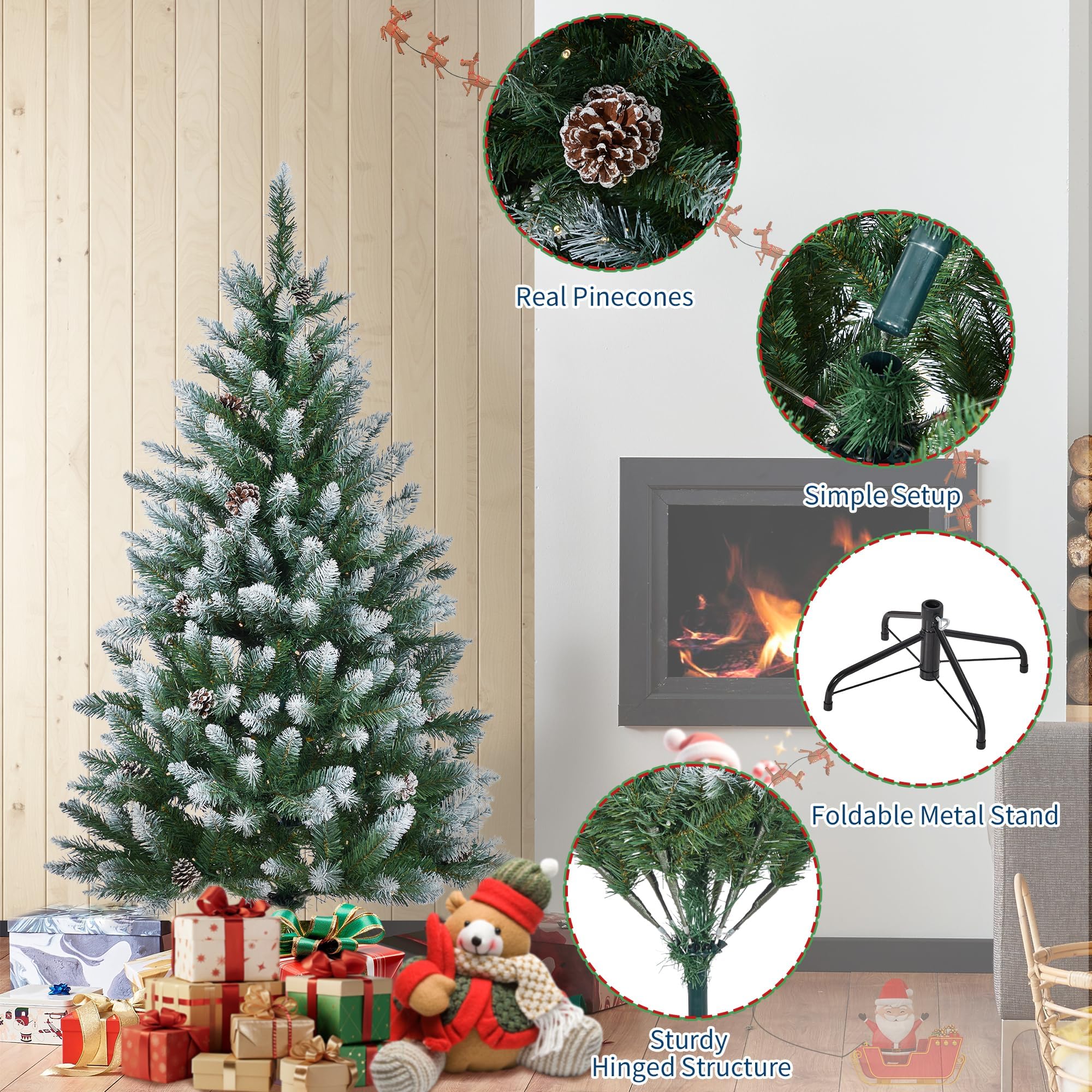 DEXSO ENCOREPHKBA11823 Artificial-Christmas-Trees - View #4