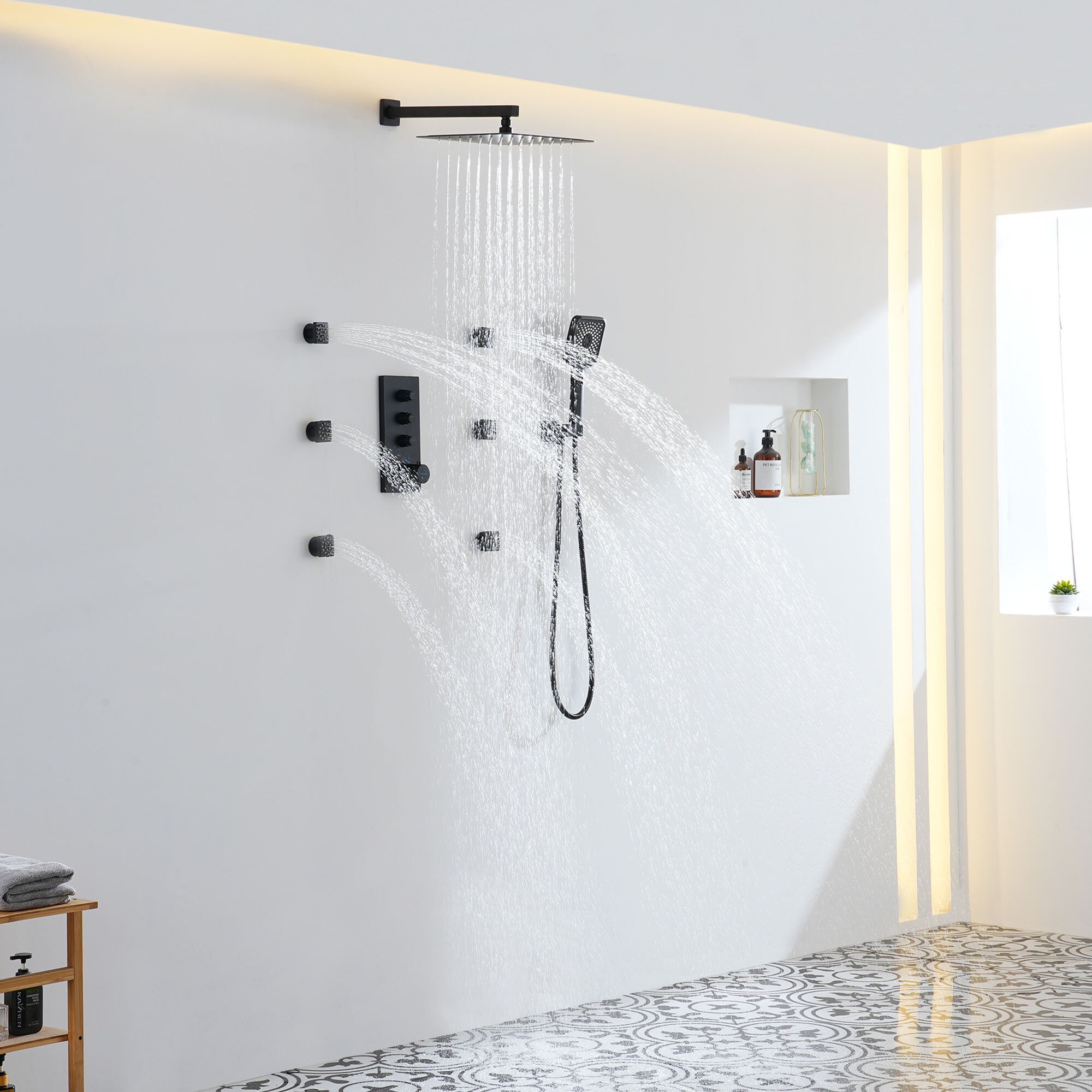 Clihome RCH-BAST8521B Showerhead-Bar-Panels - View #2