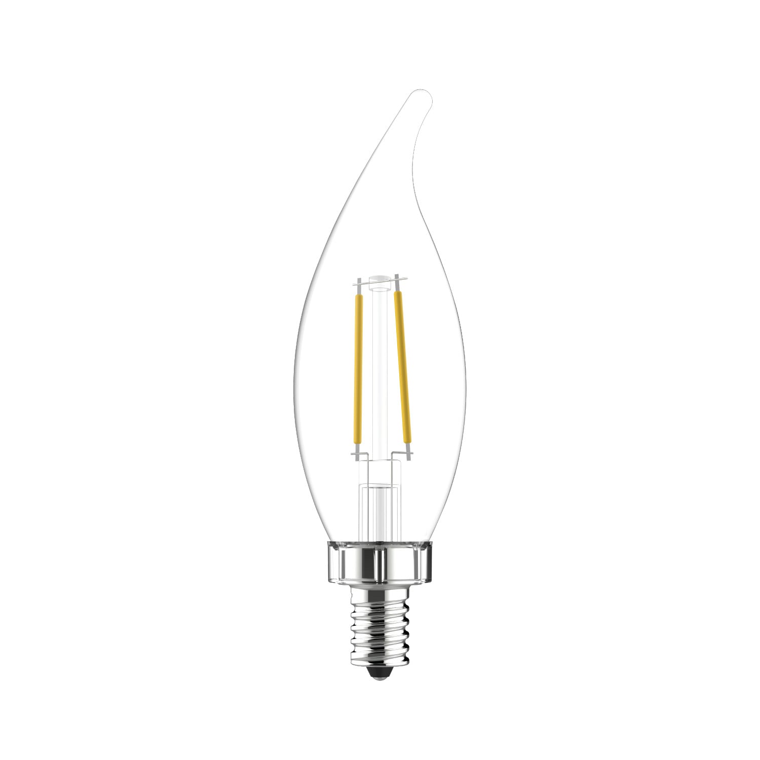 GE Relax 40-Watt EQ CAC Soft White Candelabra Base (E-12) Dimmable LED ...