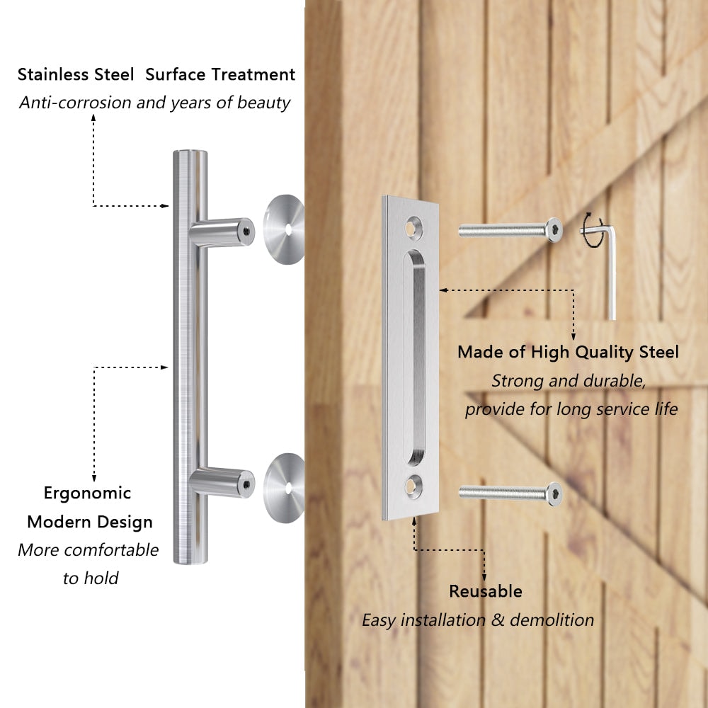 Boyel Living X002A6YUBX-LTC Barn-Door-Roller-Kits - View #2