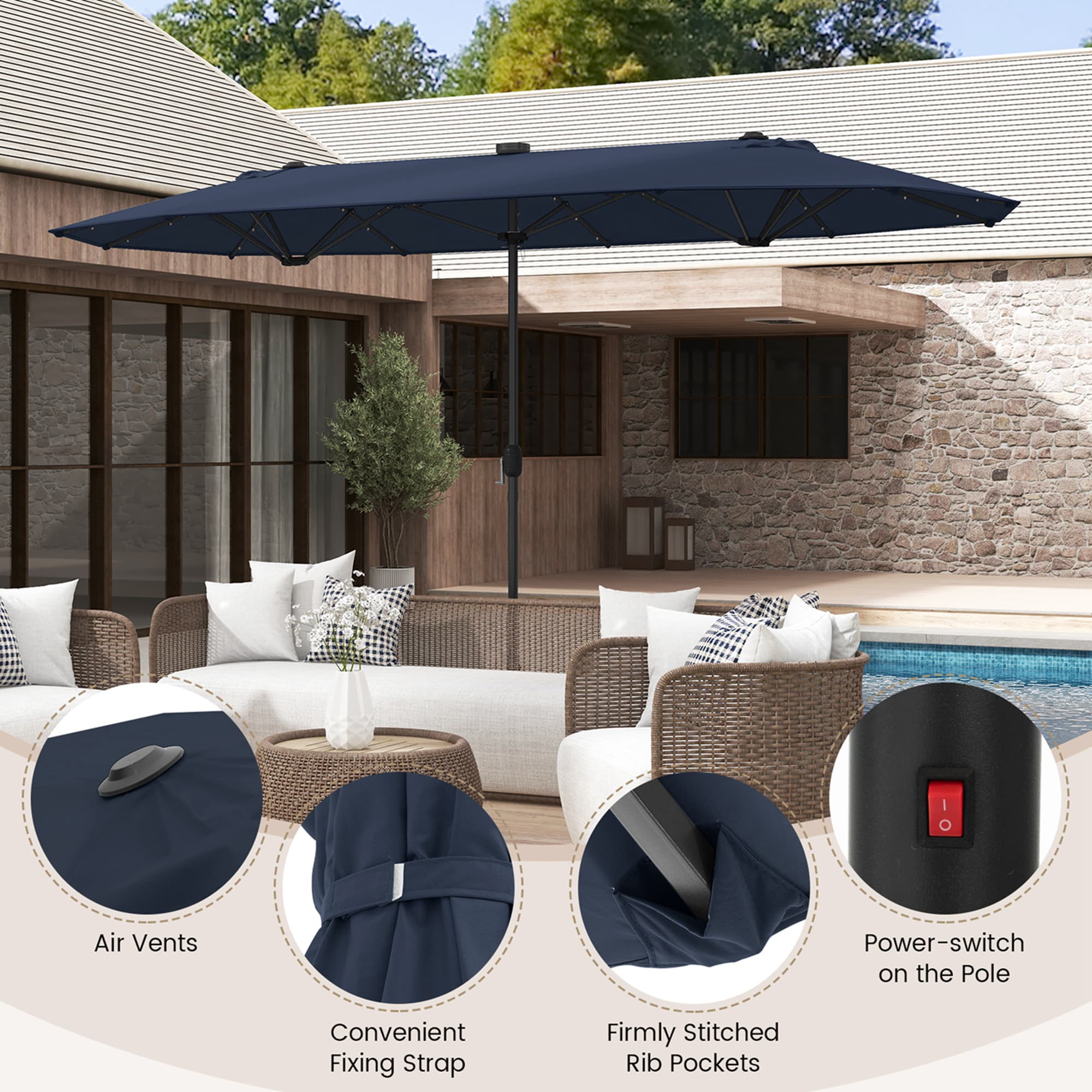 Costway HCST01754 Umbrellas-2 - View #6