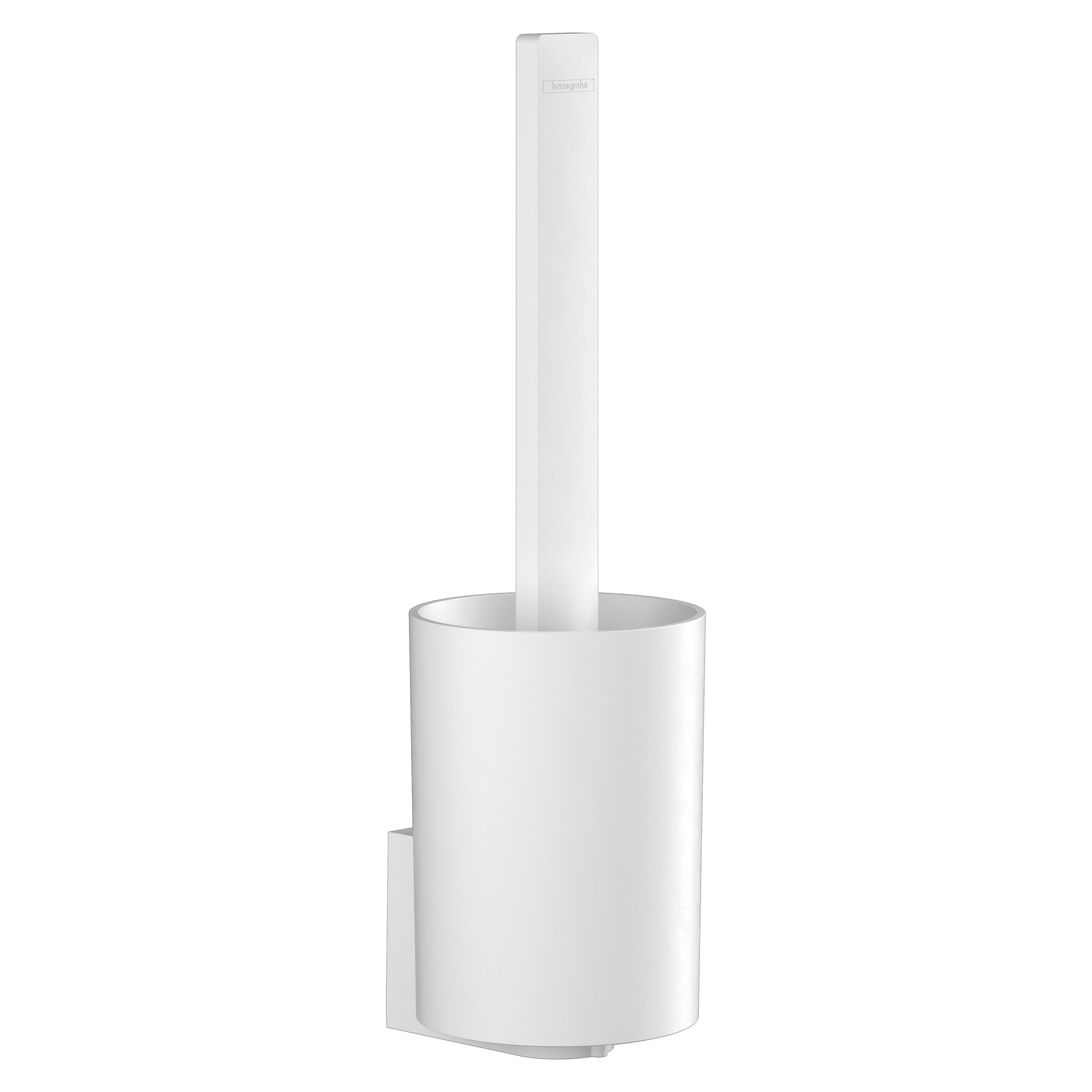 Hansgrohe WallStoris Matte White Plastic Toilet Brush Holder #27927700