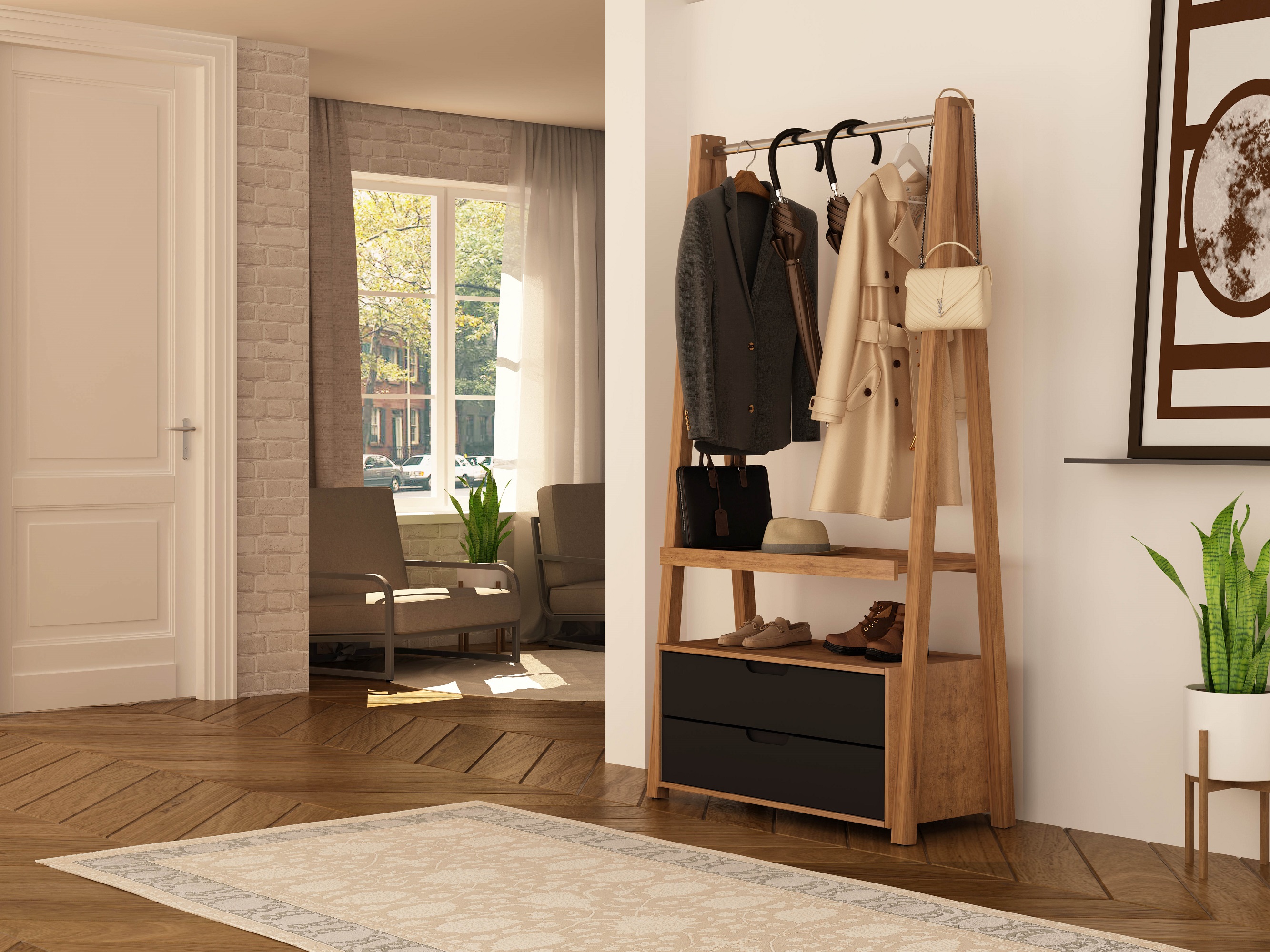 Manhattan Comfort 127GMC7 Coatrack-Stands-Pedestals - View #2
