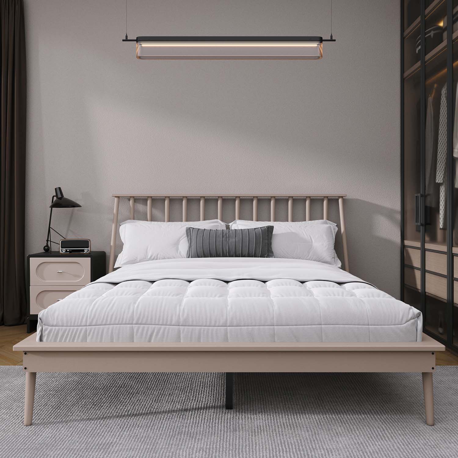 CasePiece C226QPL-WT-WD beds - View #2