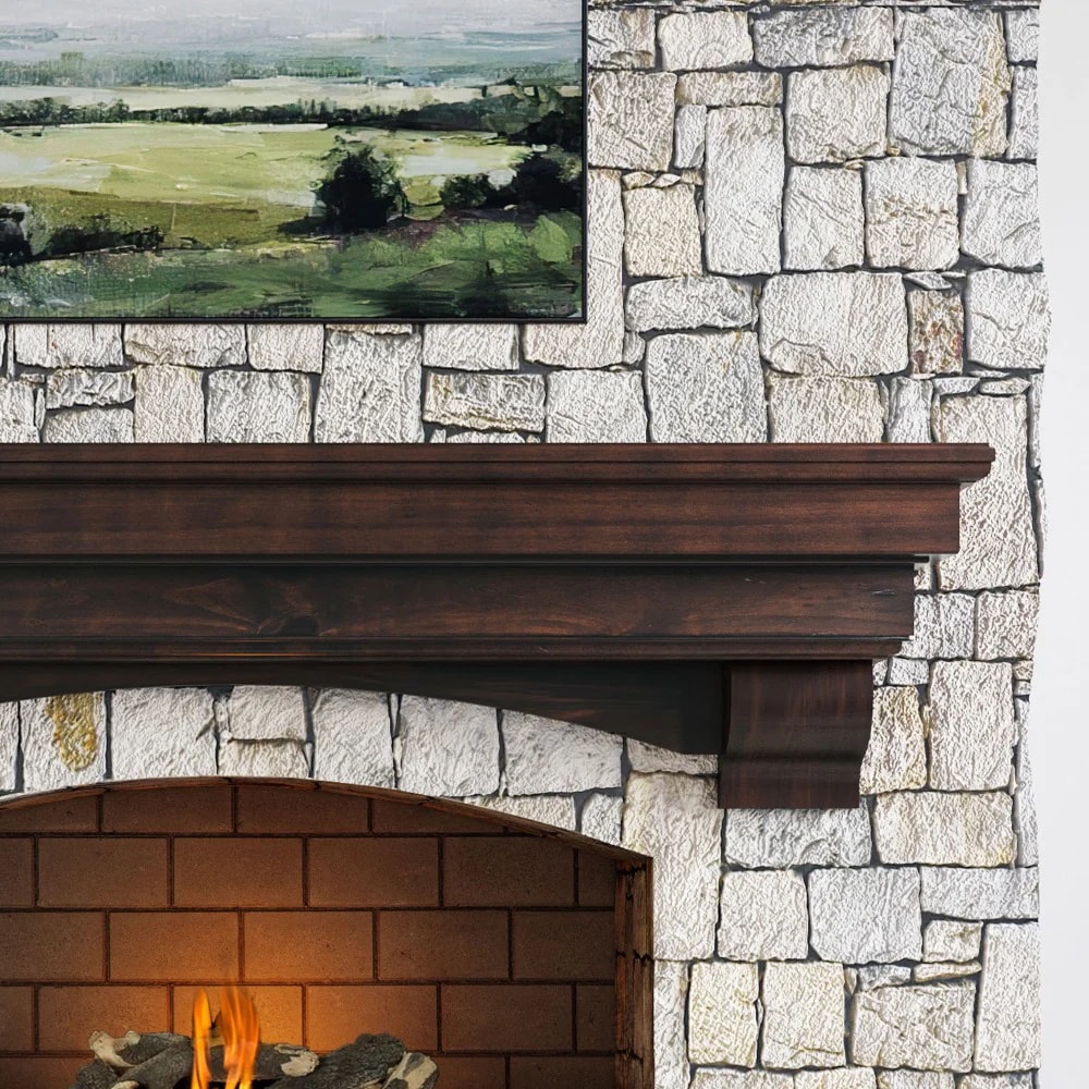 Mantels Direct SALEM-72-AC Mantel-Shelves - View #2