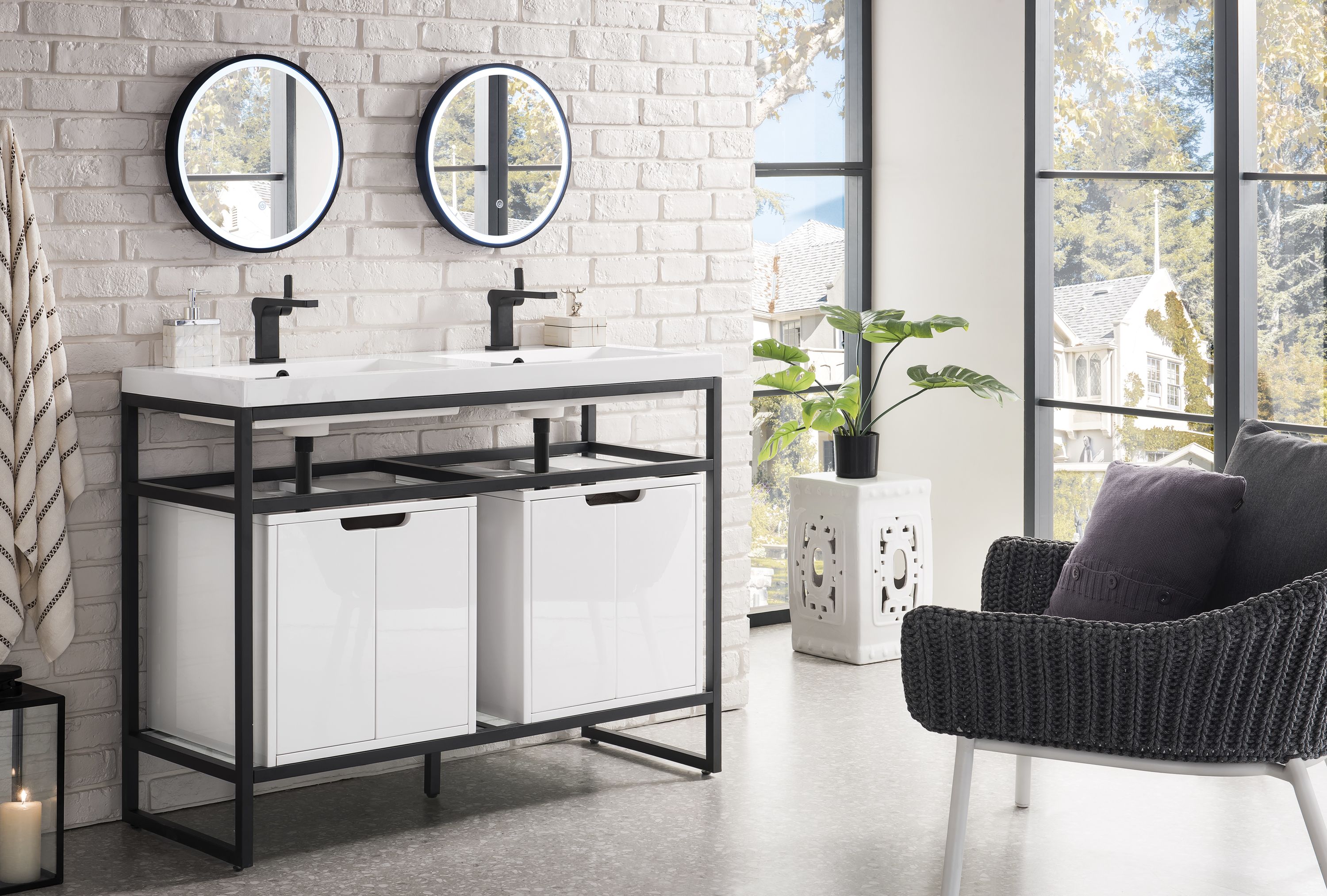 James Martin Vanities C105V47MBKSCGWWG2 Console-Sinks - View #3