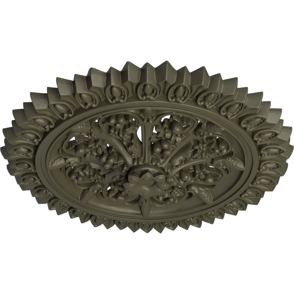 Ekena Millwork CM24LAWHF Ceiling-Medallions - View #2