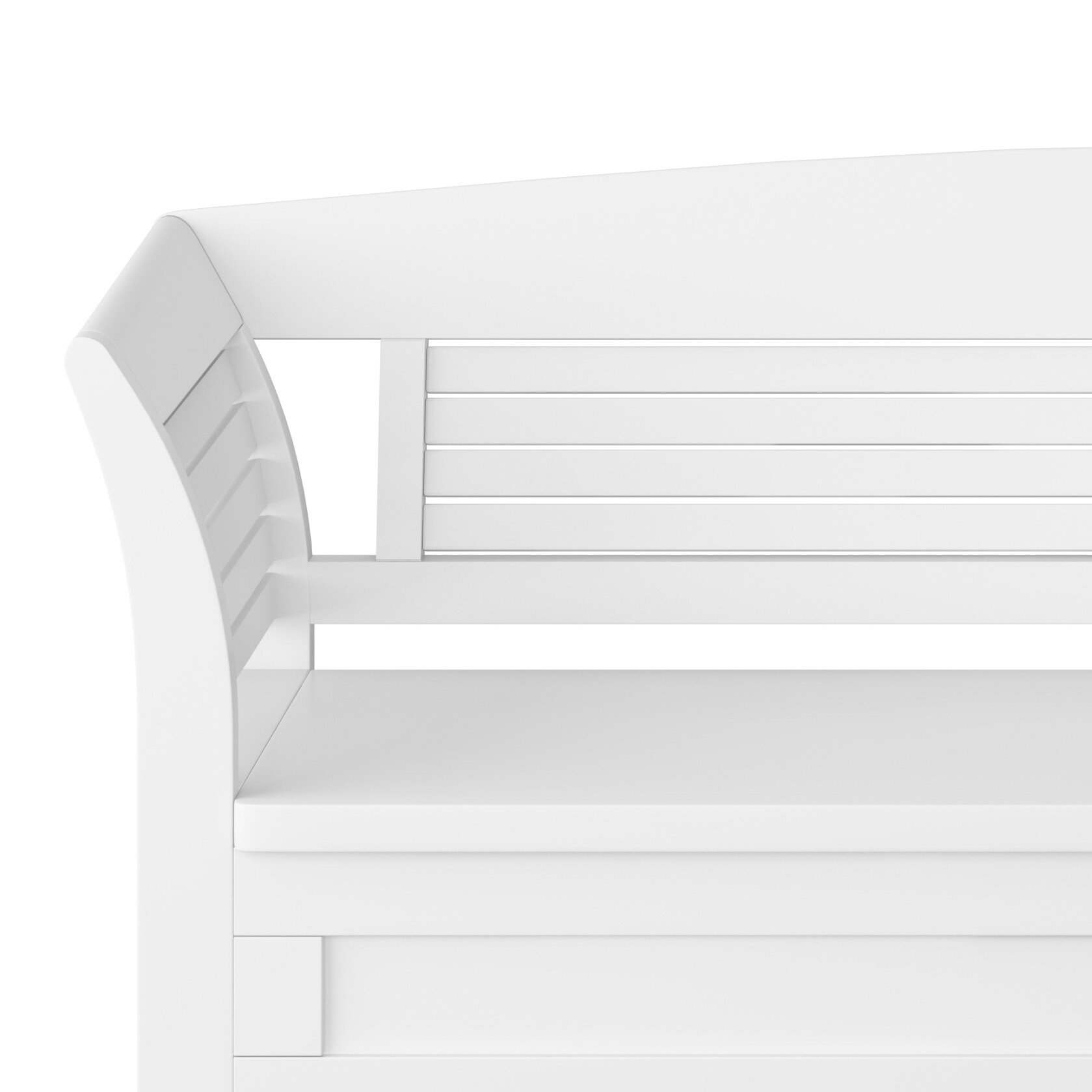 Simpli Home AXCARL13-WH bench - View #3