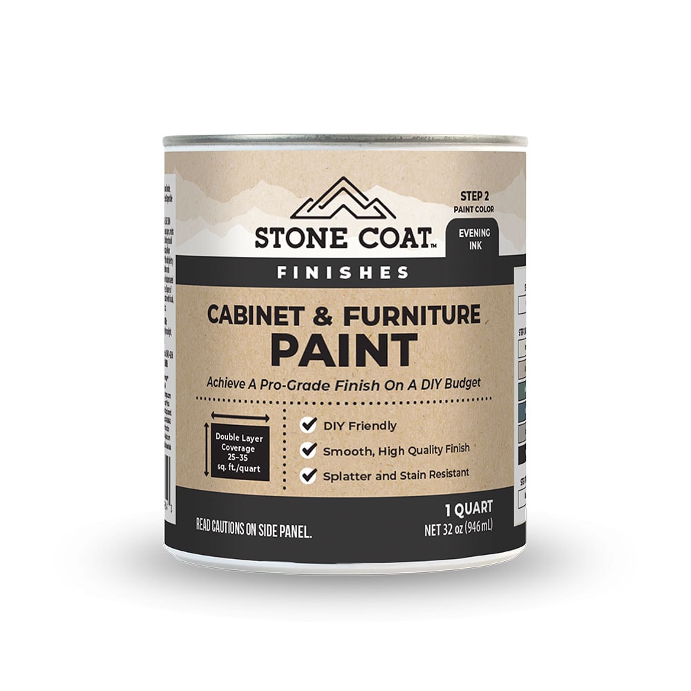 Stone Coat Countertops SCCPEIBC32OZ Satin Evening Ink Black ( 1-quart )