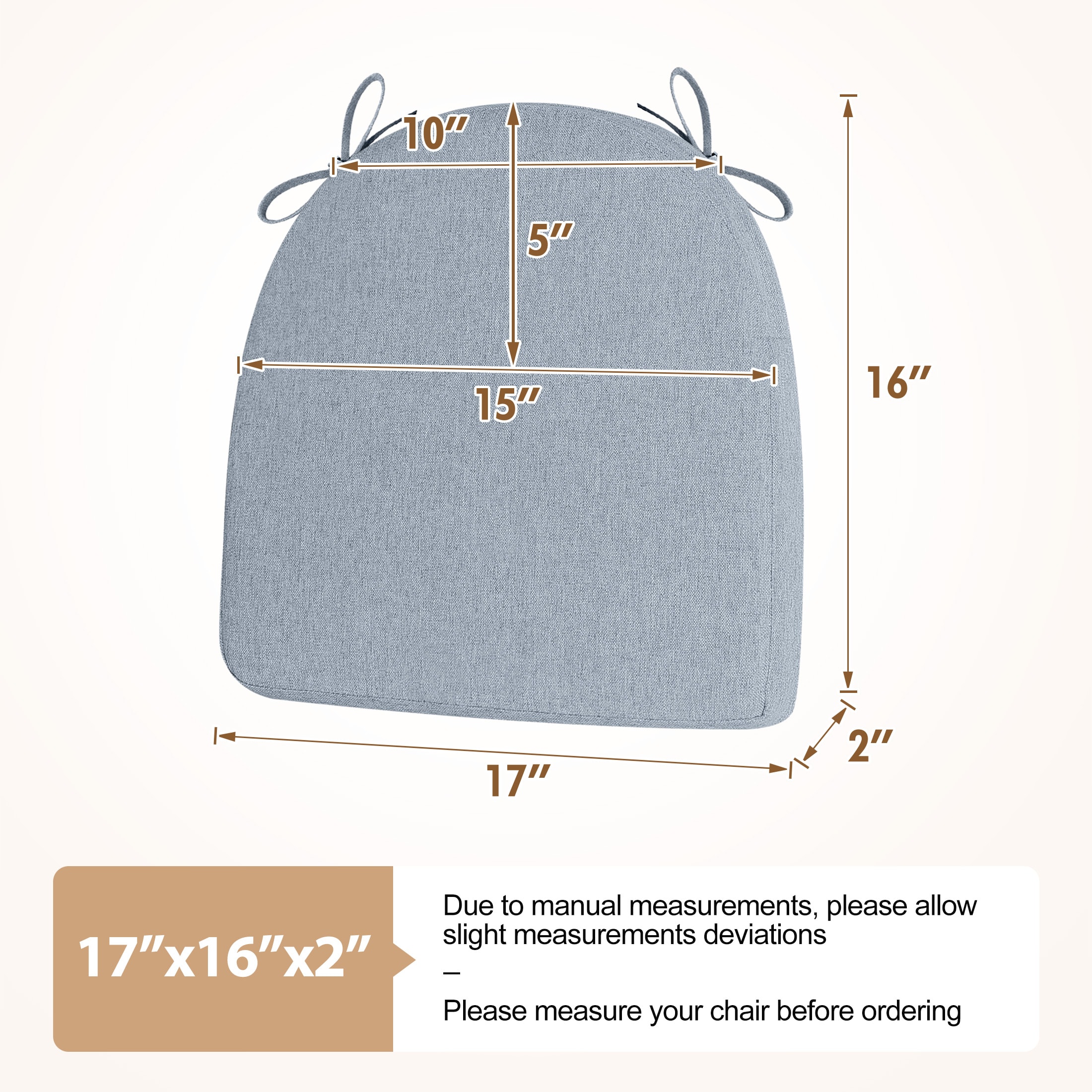 AAAAAcessories LS-DCCLU-QIANLAN-2P Indoor-Chair-Cushions - View #5