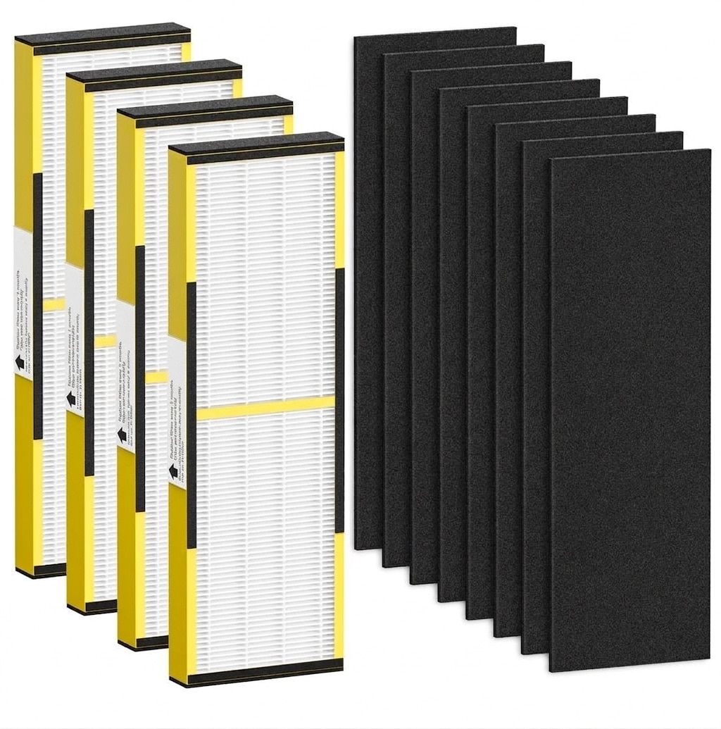 Etokfoks  HEPA Air Purifier Replacement Filter B for AC4825 AC4825E AC4825W AC4300 AC4900CA AP2200CA 4 Pack