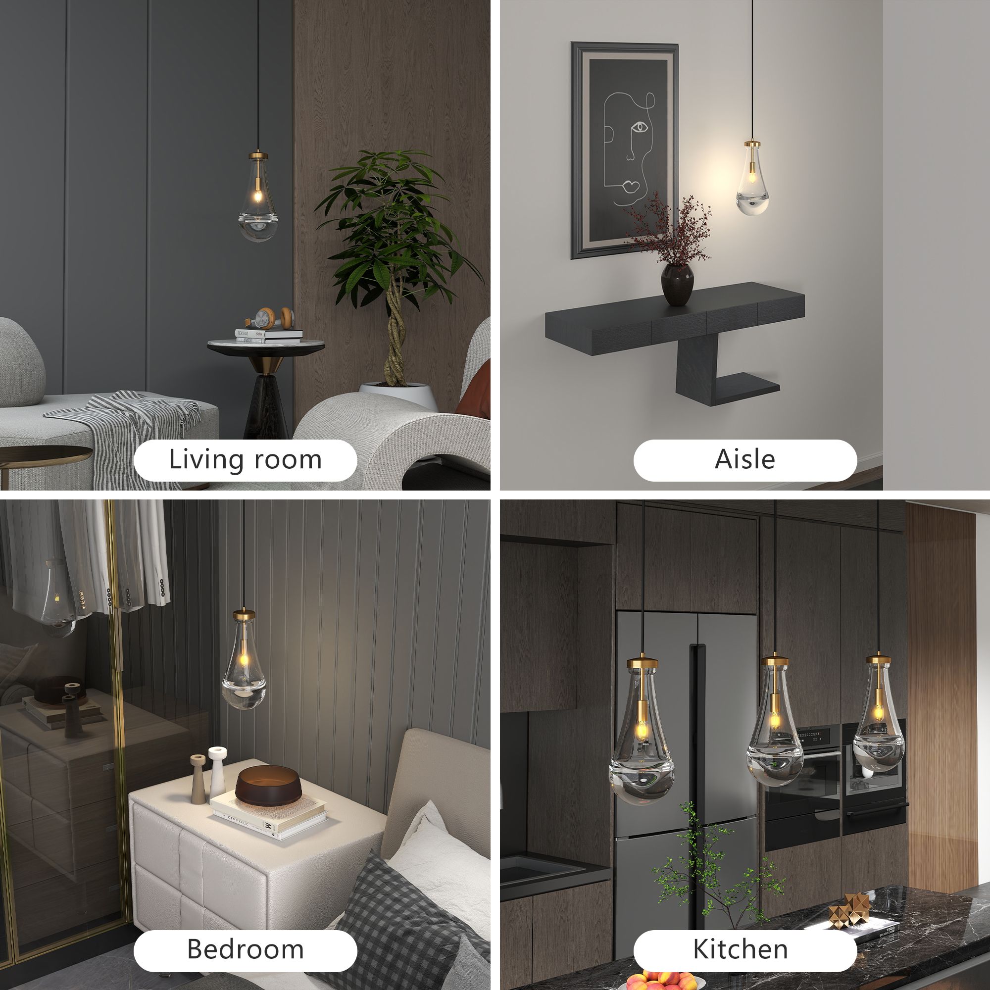 HomLux L008008-H350-P1G Pendant-Lights - View #7