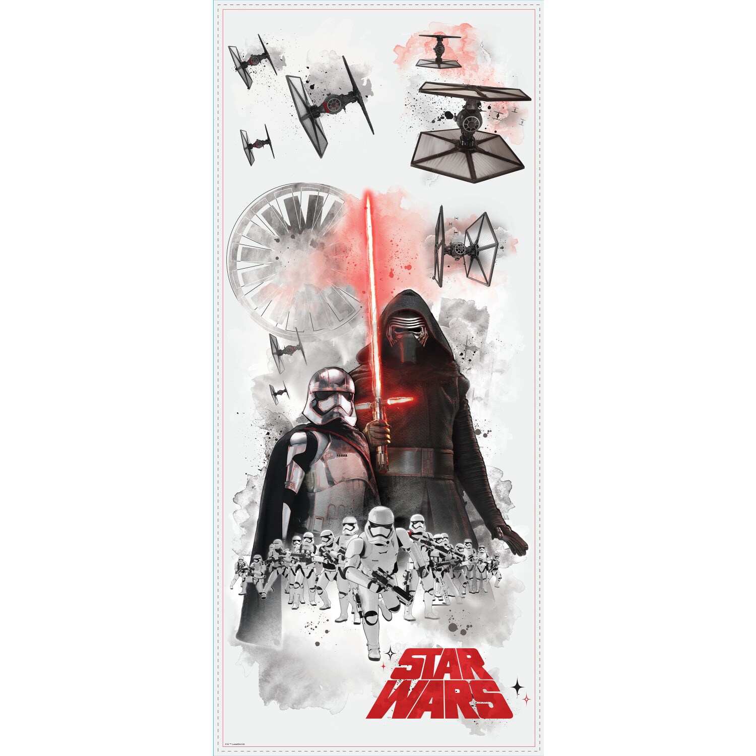 Star Wars Villains Burst Peel & Stick Giant Wall Decal