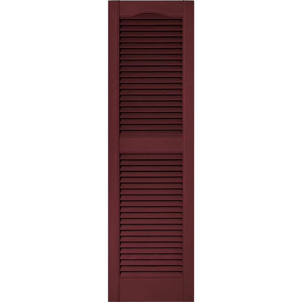 Vantage 14.563-in W x 52-in H Wineberry Exterior Shutters in the ...