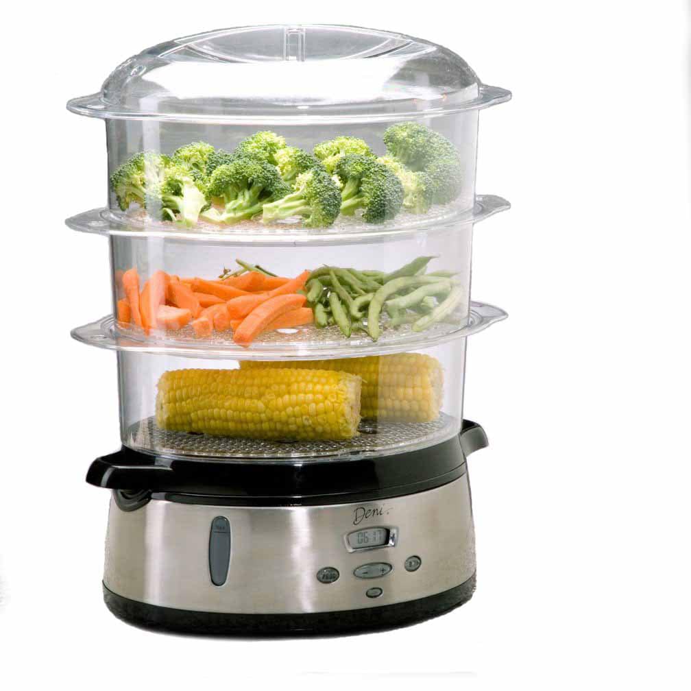 Wholesale Double Boiler Stainless Steel Food Steamer 3 Layer Stack