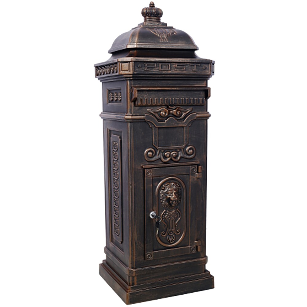 Yulika Bronze  Mailboxs /Letter Box with Rainproof Design Perfect for Garden and Outdoor