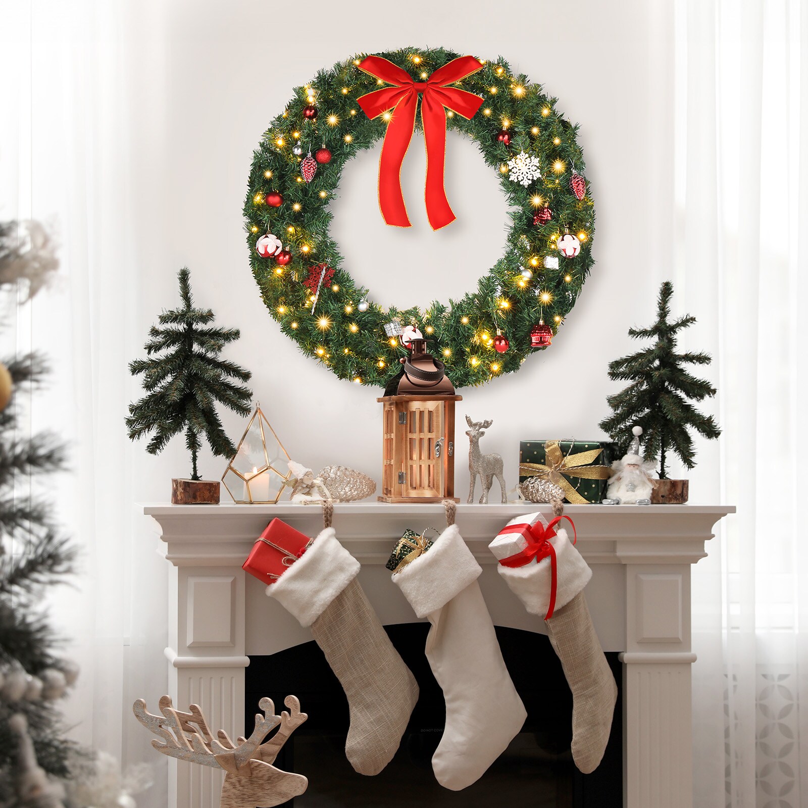 VINGLI LS-G53000197 Artificial-Christmas-Wreaths - View #3