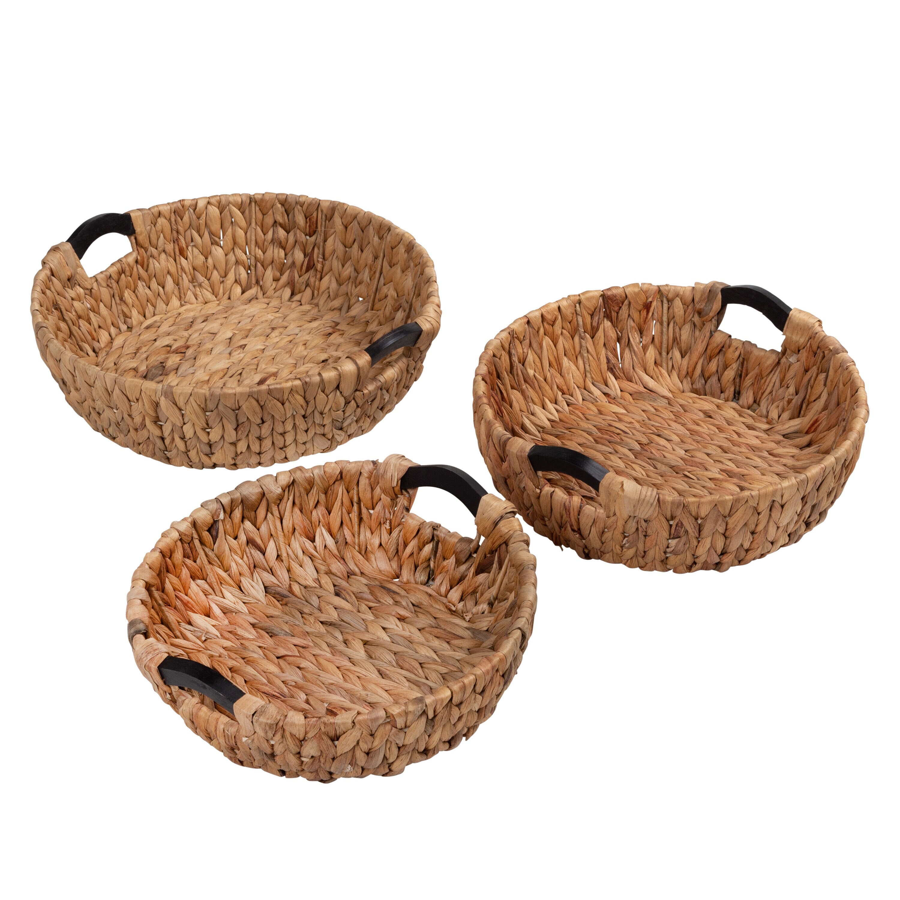 Honey Can Do 18.5 x 22 Natural Water Hyacinth Storage Baskets