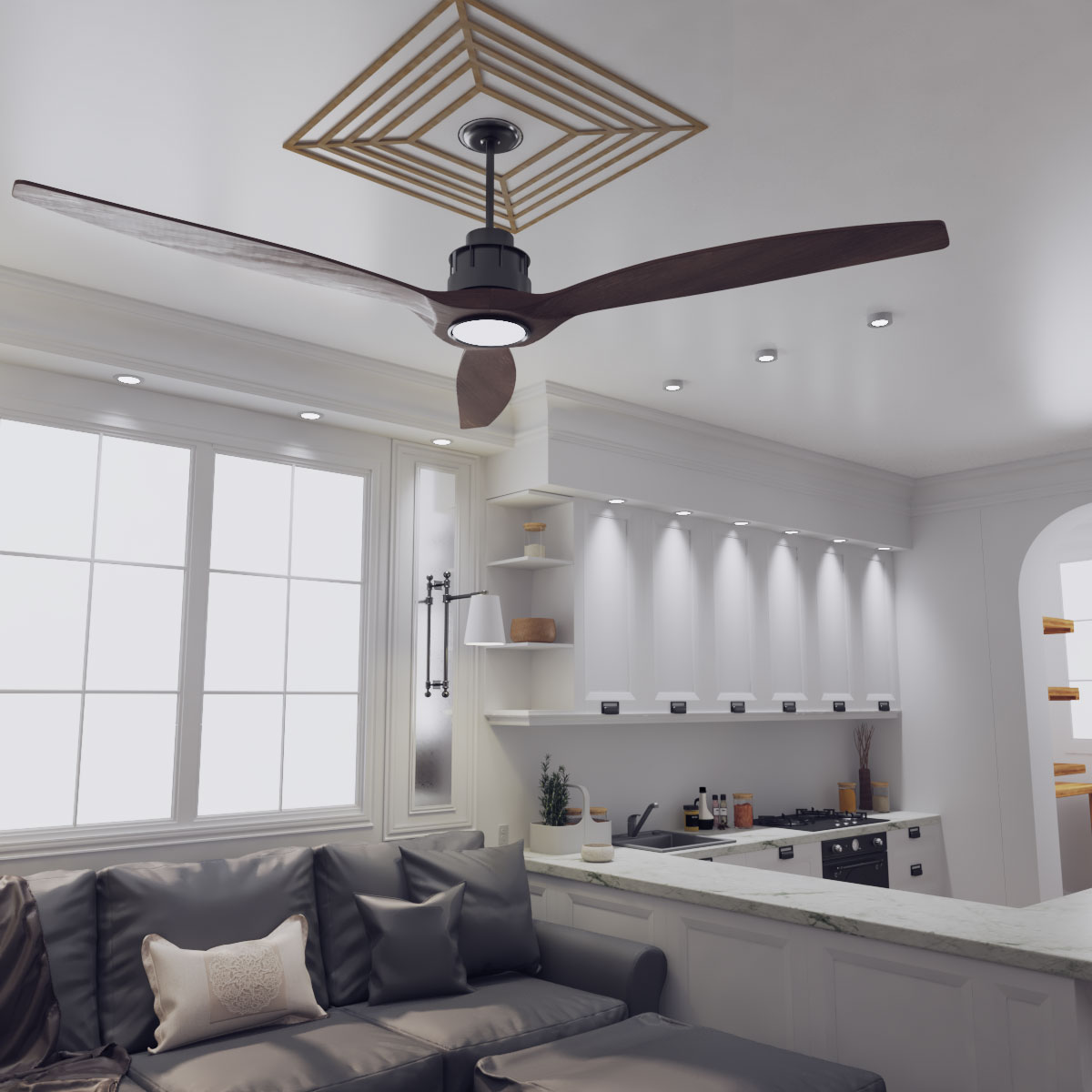 Ekena Millwork CMWP20X20X0375RAHI Ceiling-Medallions - View #8