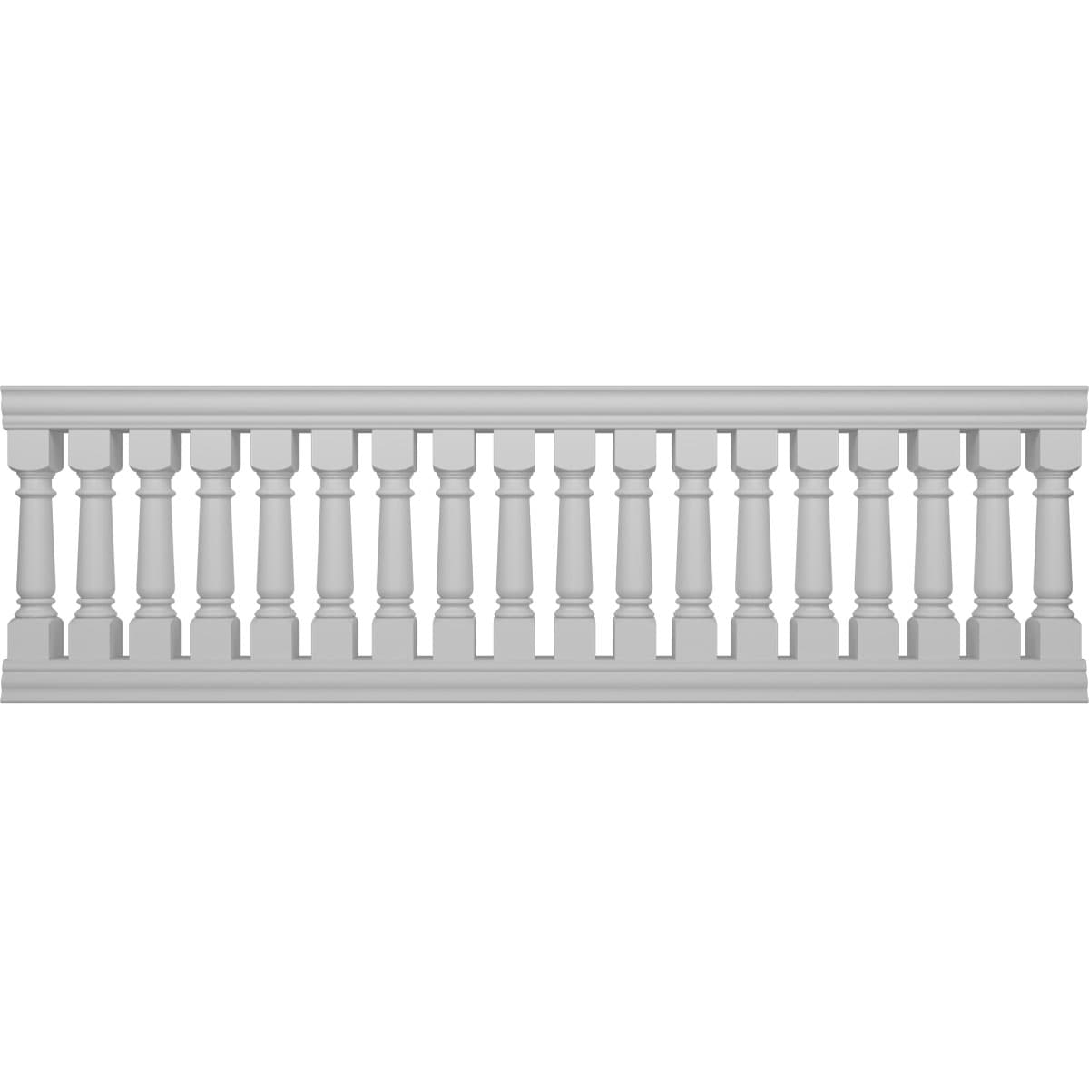 Ekena Millwork BALK42X132WEA FiberThane 10-Feet x 42-Inches Wellington Fiberglass Deck Rail Kit