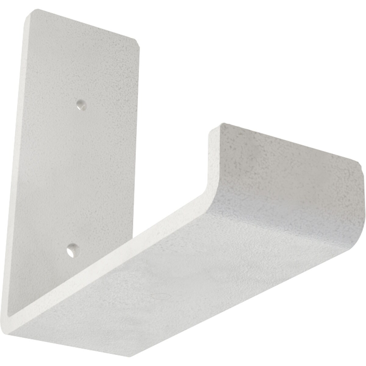 Ekena Millwork BKTM02X06X05HSHWH Steel Hanging Shelf 6-in x 2-in x 5.5-in White Steel Mounting bracket