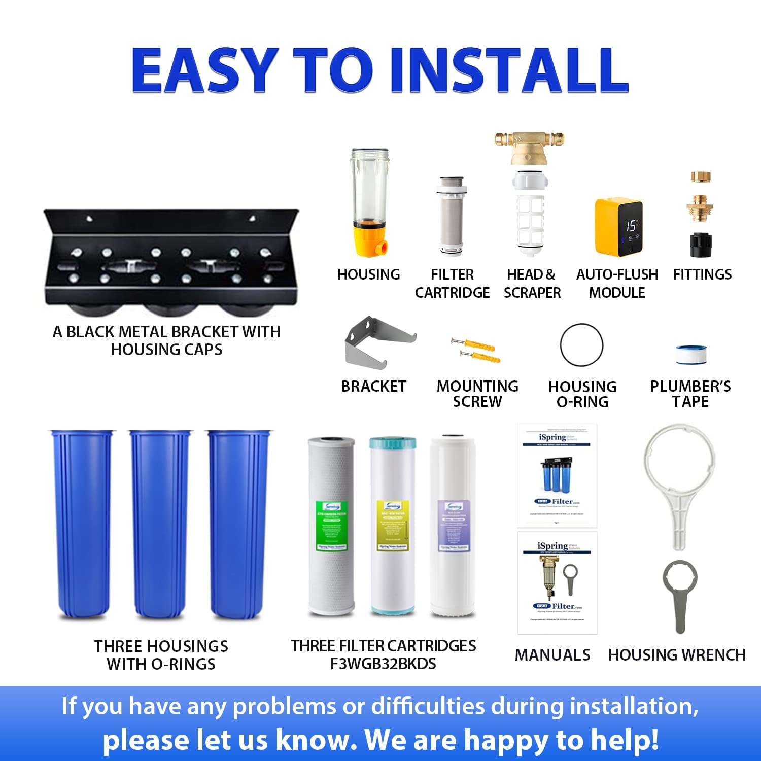 iSpring WGB32B-KDS+WSP50ARB Whole-House-Filtration-Systems - View #8