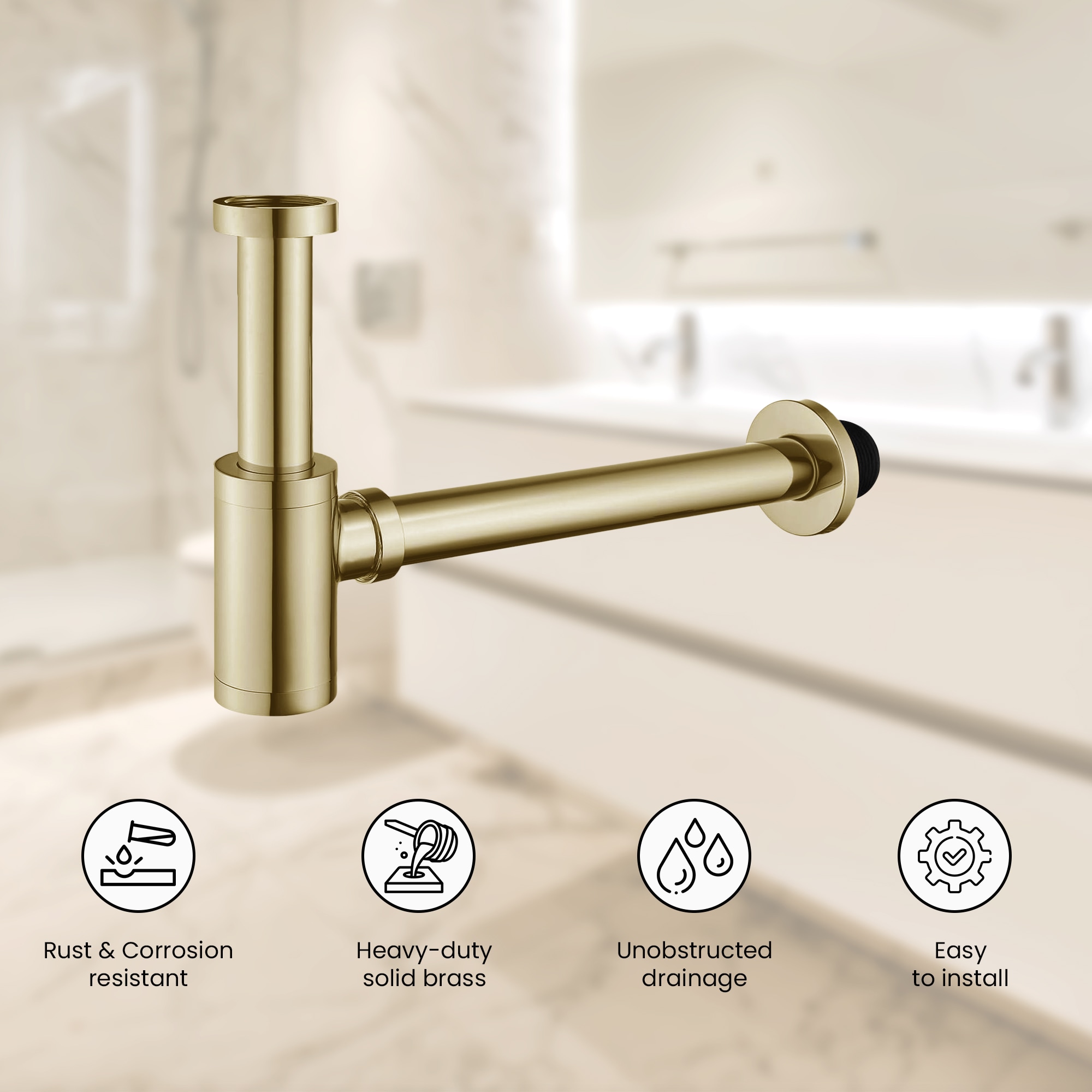 Ayna Decors APT40101AN Under-Sink-Tubular-Drainage - View #3