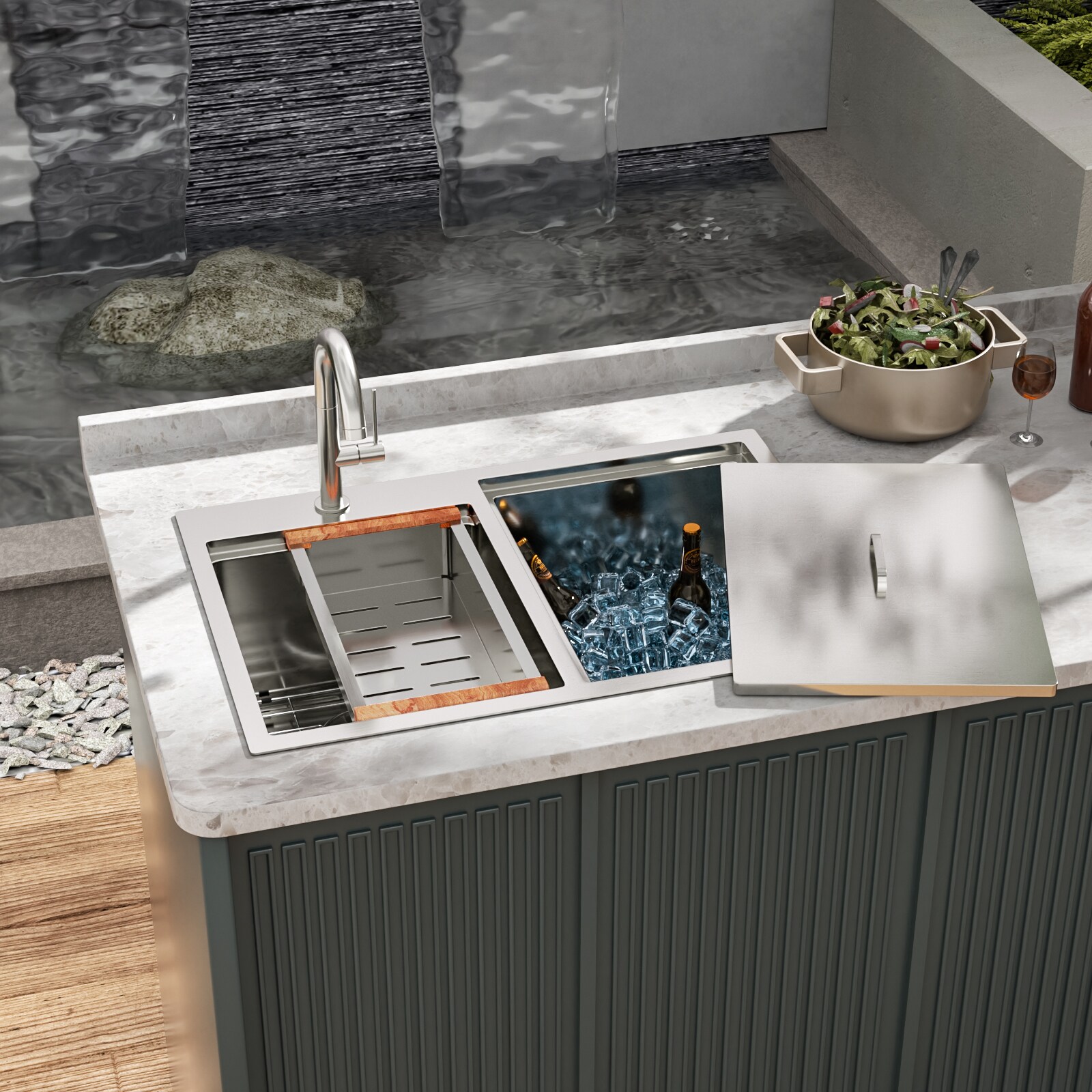 Tatayosi RY-3P414746 Kitchen-Sinks - View #3