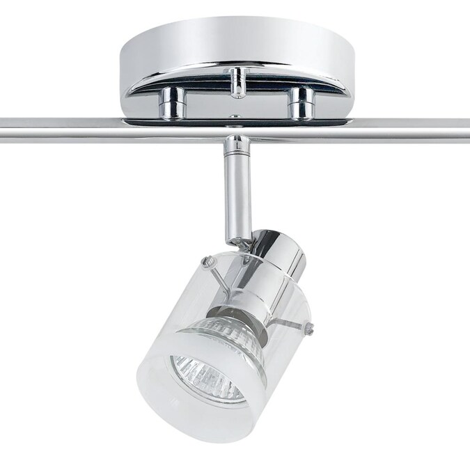 Globe Electric Halo 3 Light 22 05 In Polished Chrome Dimmable Standard Linear Track Lighting Kit The Kits Department At Com - Bunnings Ceiling Track Lights