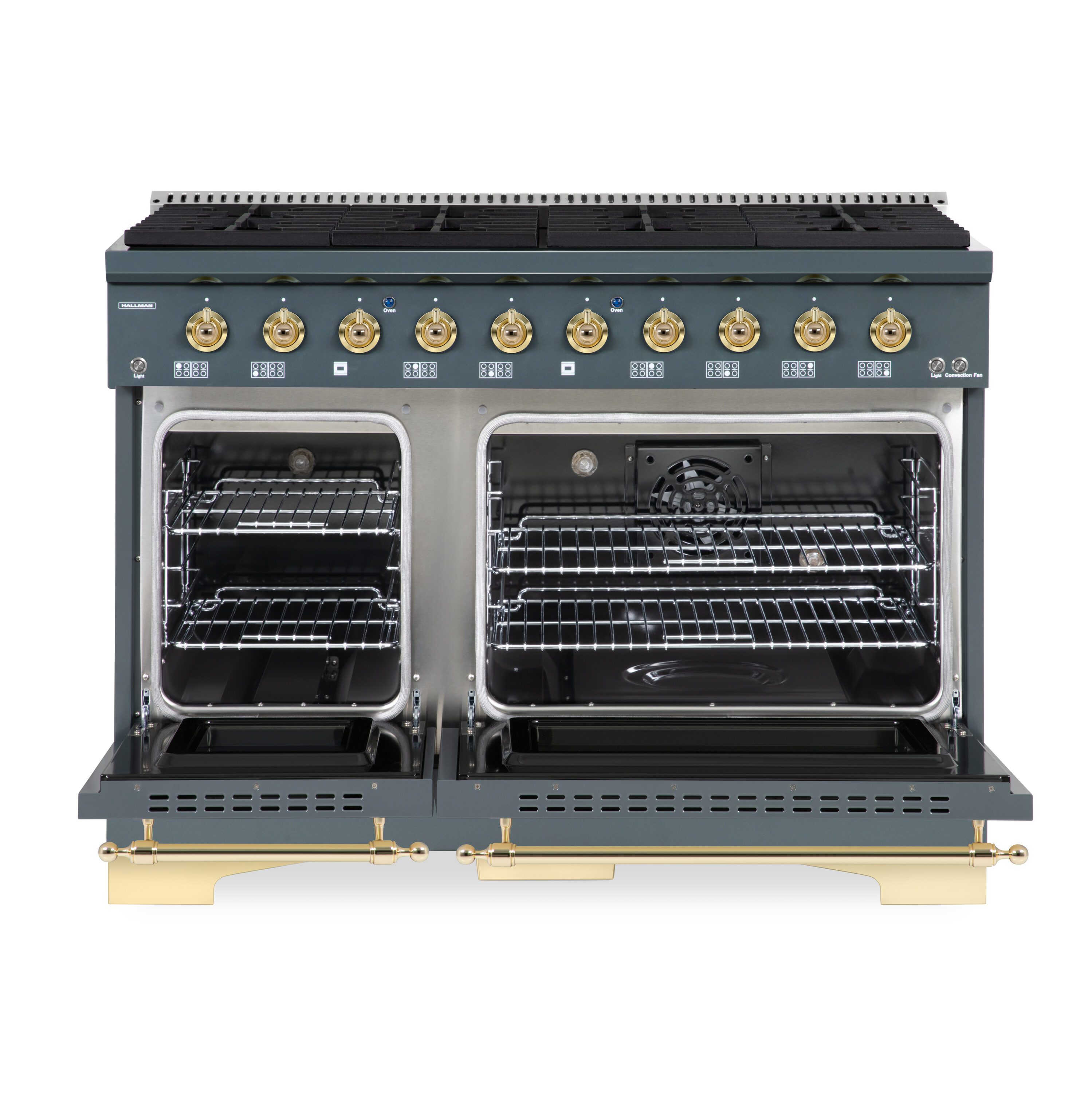 Hallman HCLRG48BSGR Double-Oven-Gas-Ranges - View #5