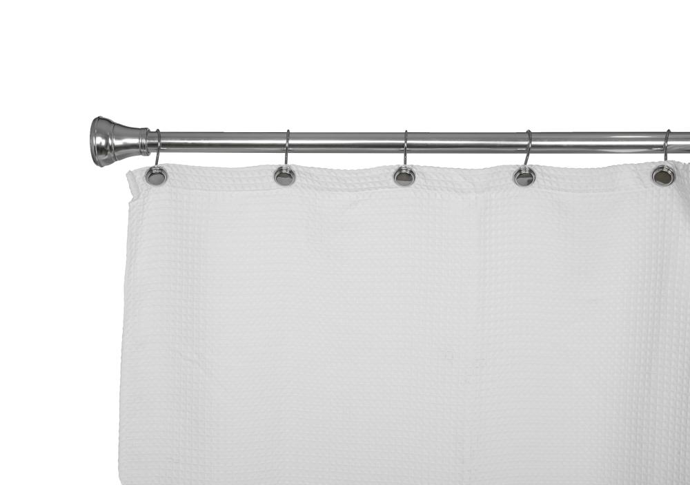 Chrome Heavy-Duty Rust Resistant Shower Curtain Hooks Set of 12