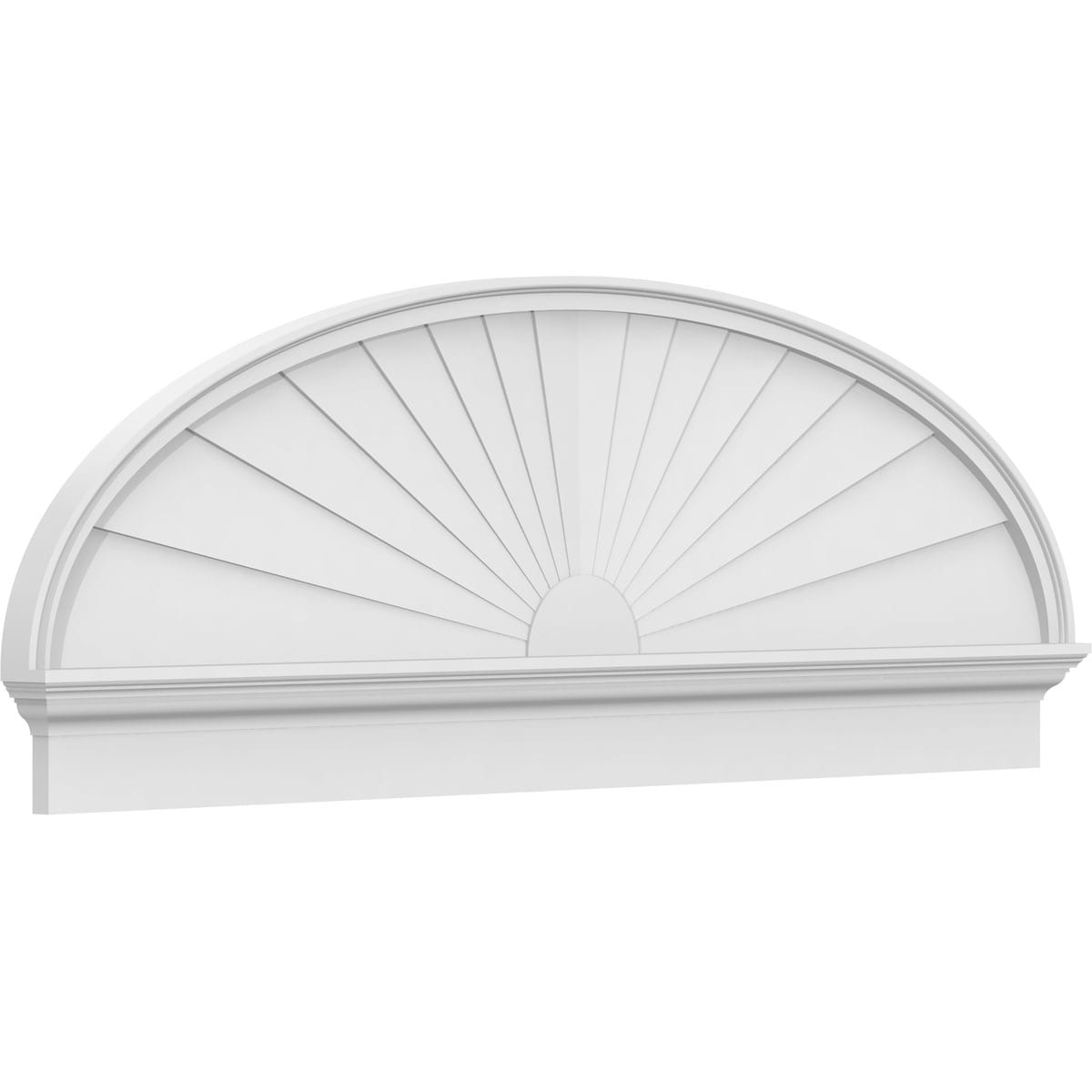 Ekena Millwork PEDPC064X230ELL01 64-in W x 22.875-in L PVC Pediment