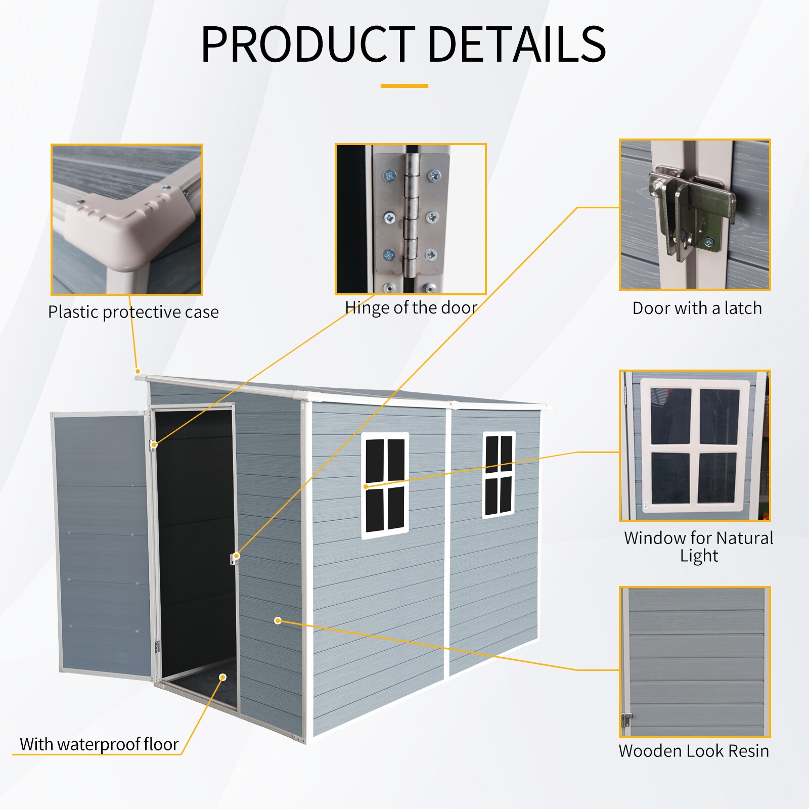 Ayelon GSS00043 Vinyl-Resin-Storage-Buildings - View #8