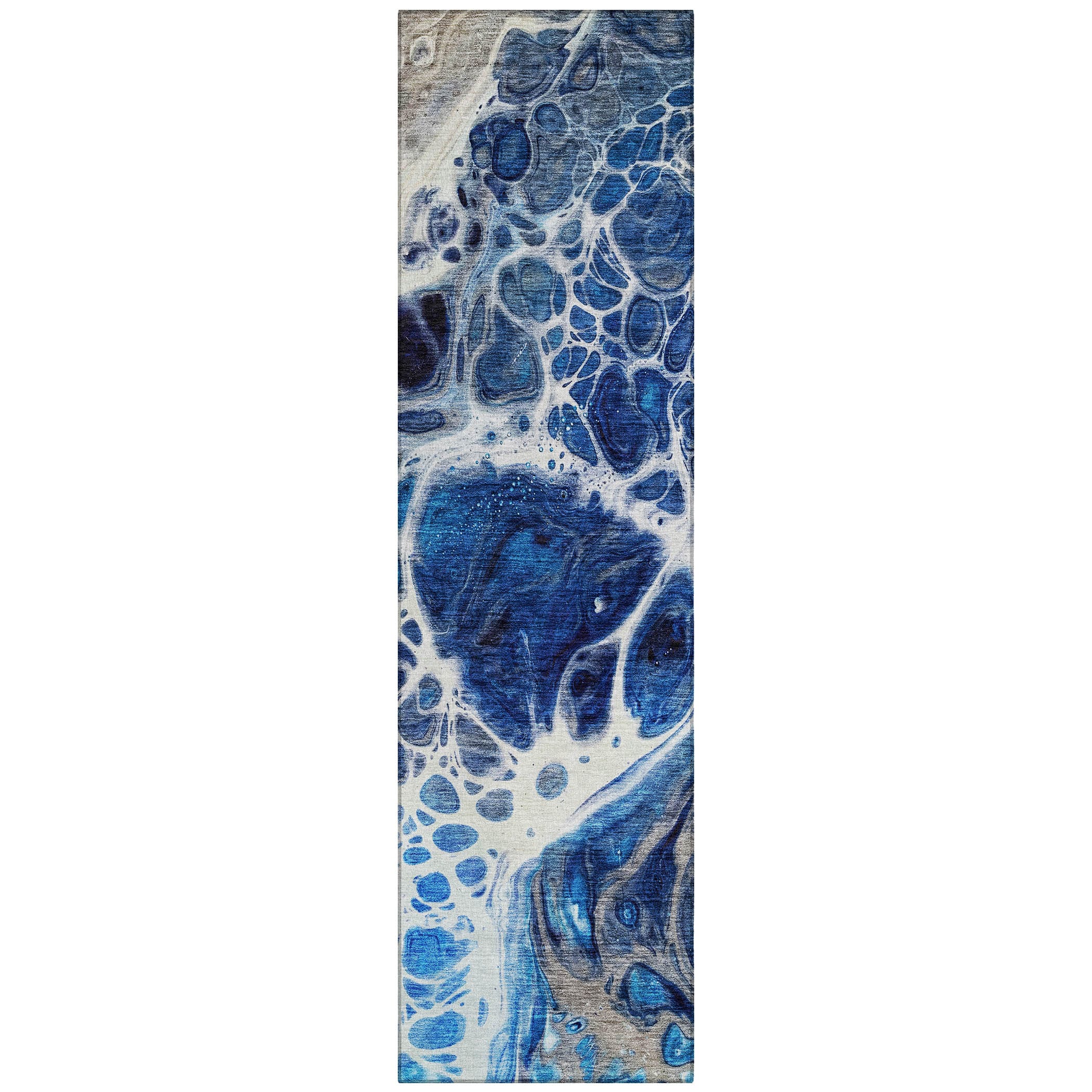 Addison Rugs ACN682NA2X8 Chantille ACN682NA 2 x 7 (ft) Polyester Navy Rectangular Indoor/Outdoor Geometric Machine washable Area rug