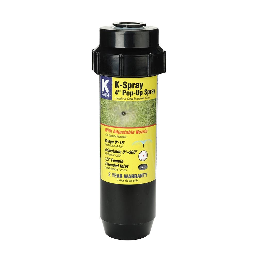 K-Rain 34151 8-ft - 15-ft Adjustable Spray 4-in Pop-up spray head sprinkler
