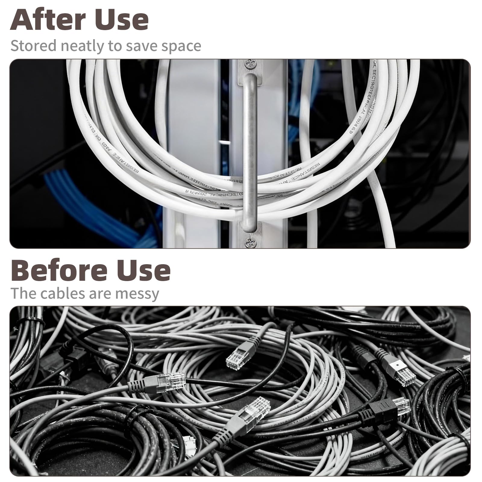 KIWDZFU 25 Pieces Three Inch Aluminum Distribution Rings for Cable ...