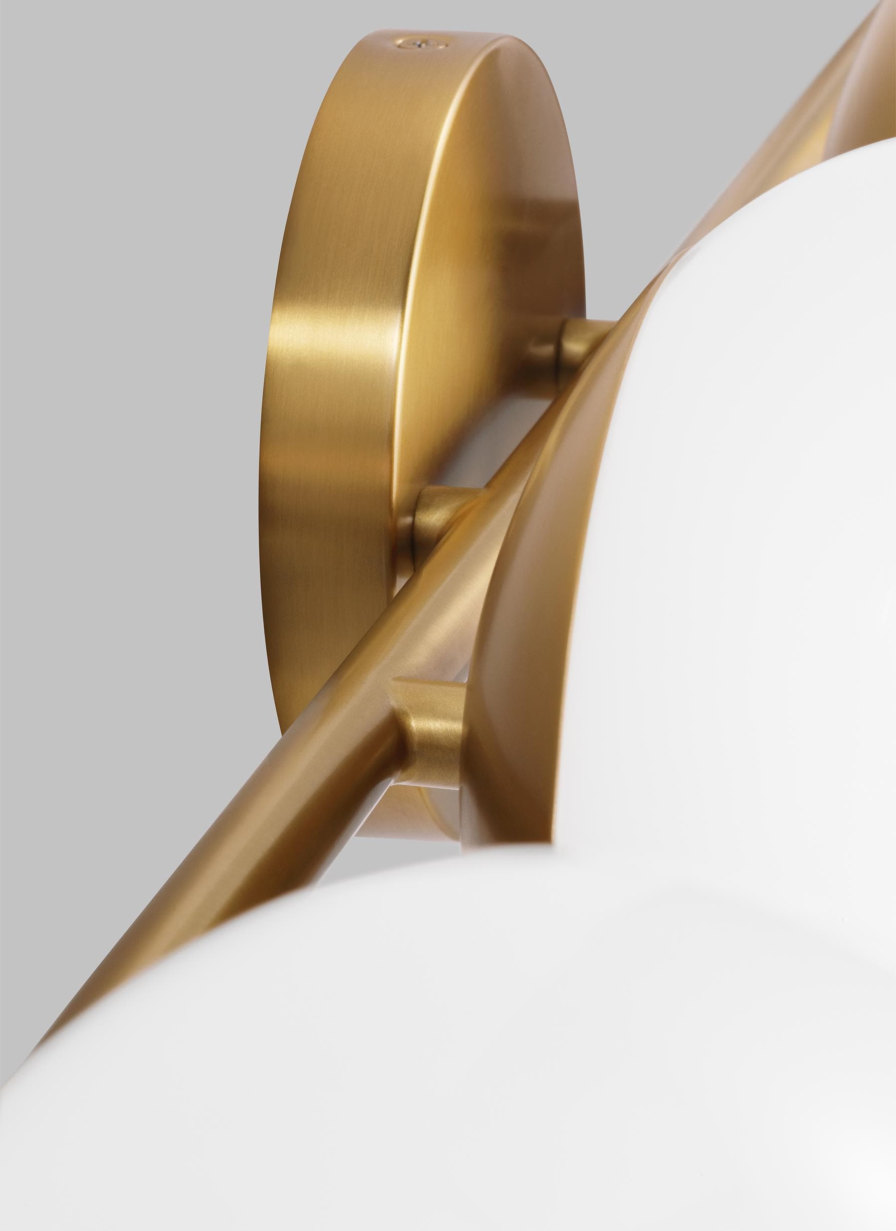 Ellen DeGeneres Crafted Burnished Brass 4-Light Vanity with Milk White Glass