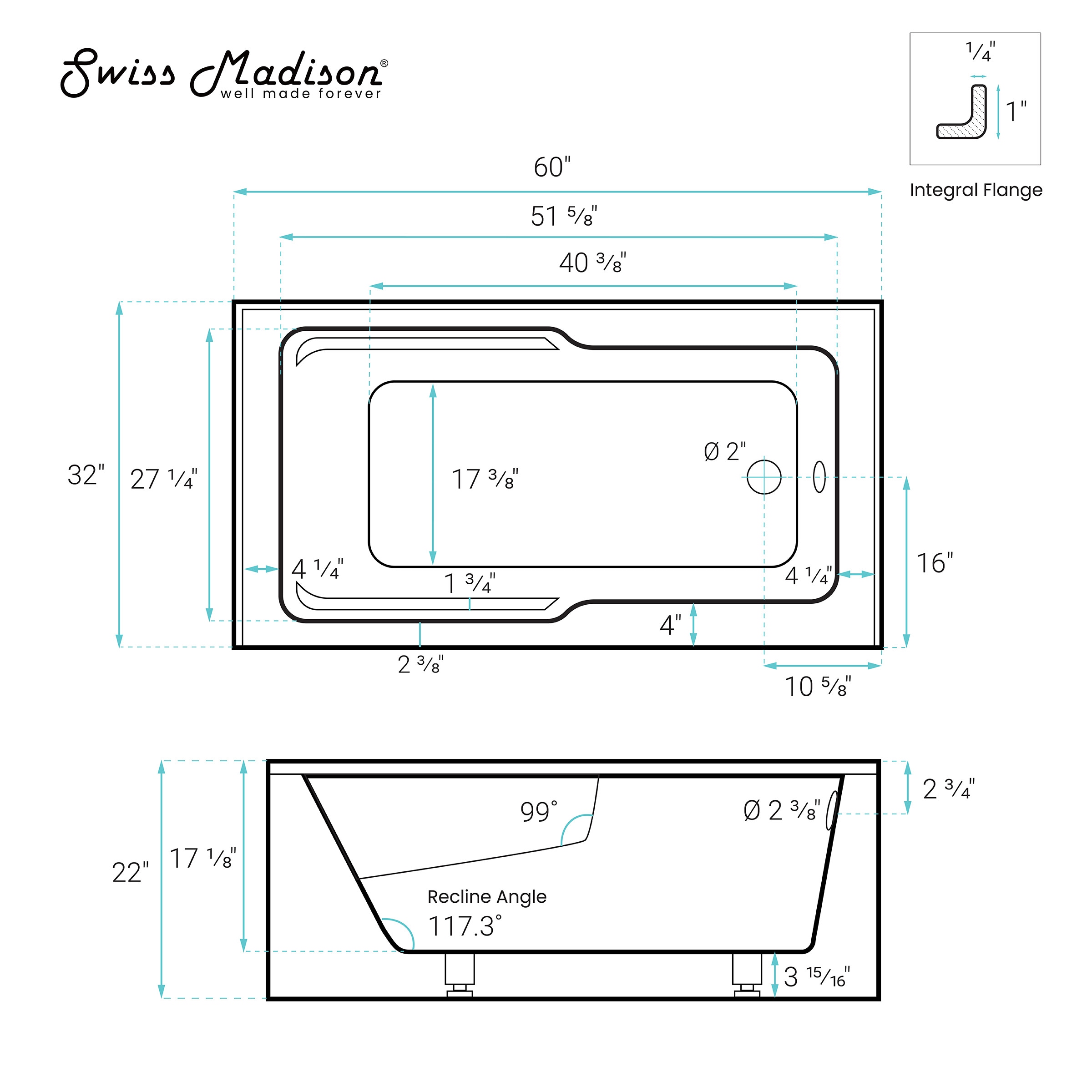 Swiss Madison SM-25-ABREI05WH bathtubs - View #4
