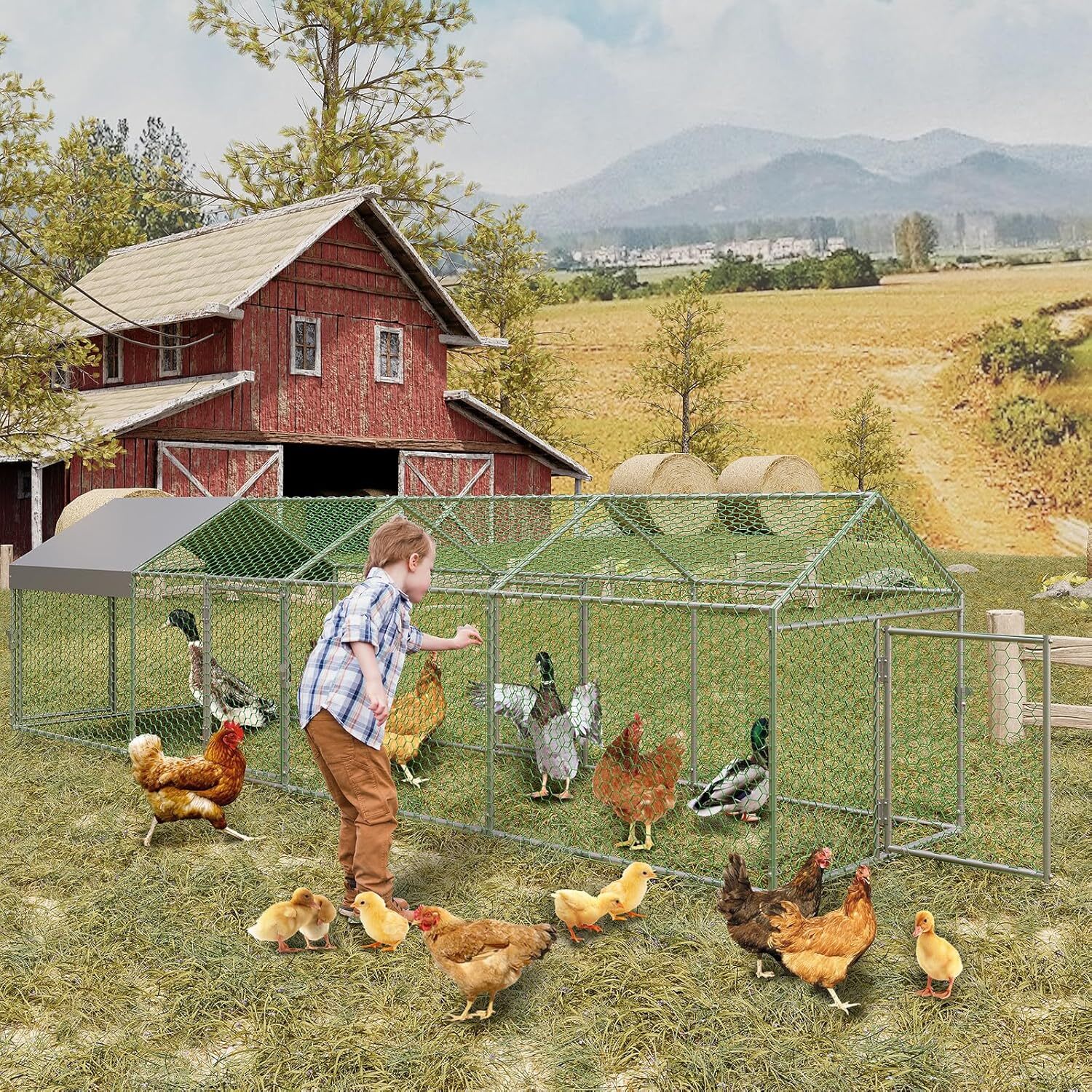 Qeetex GGL-PPG-33EVRBGU Chicken-Coops-Rabbit-Hutches - View #6