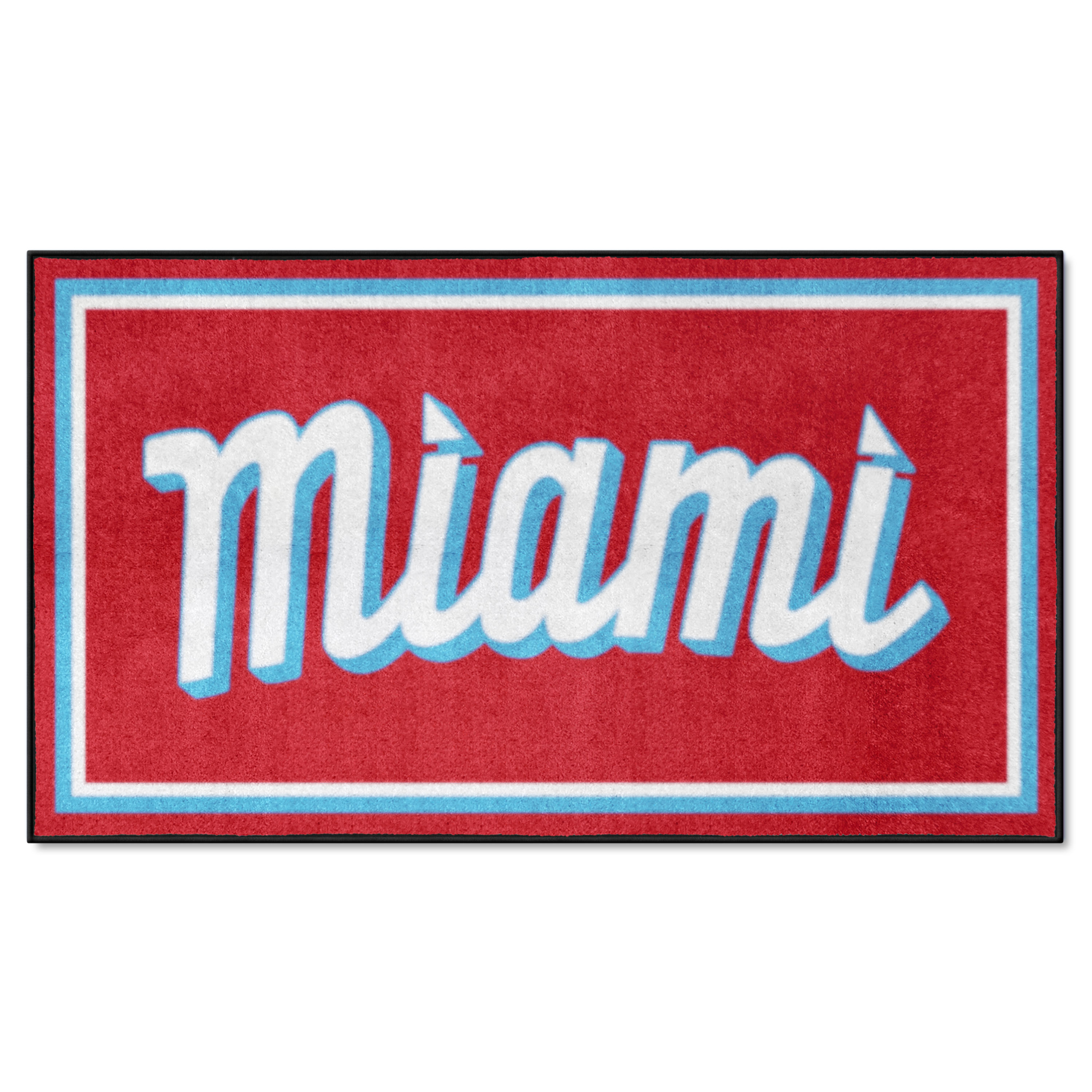FANMATS 37540 3 x 5 (ft) Nylon Red Rectangular Indoor Area rug