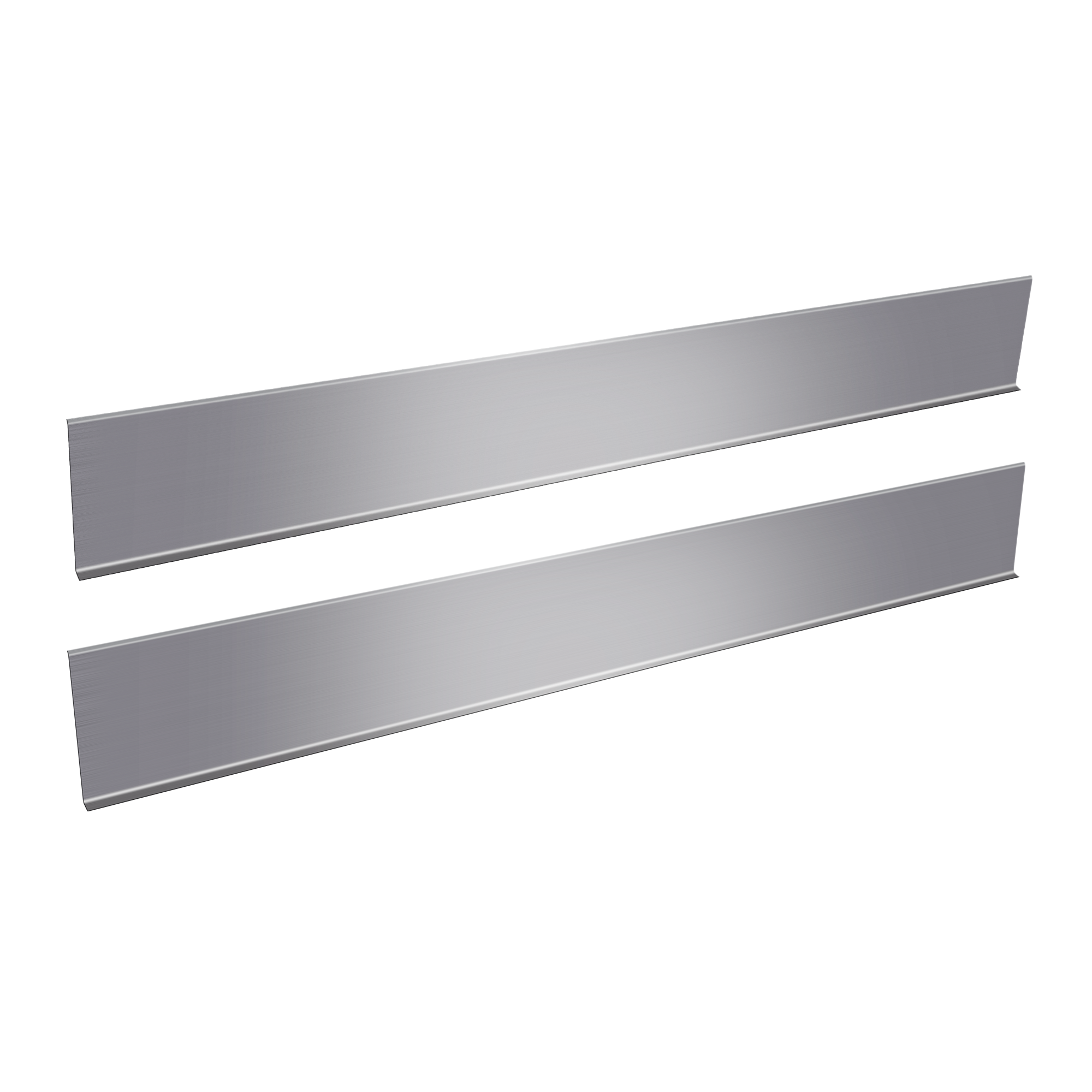LuxySplash LS0301 Natalie 6-in x 96-in Metal Stainless Backsplash Panels 8.0 -Pack