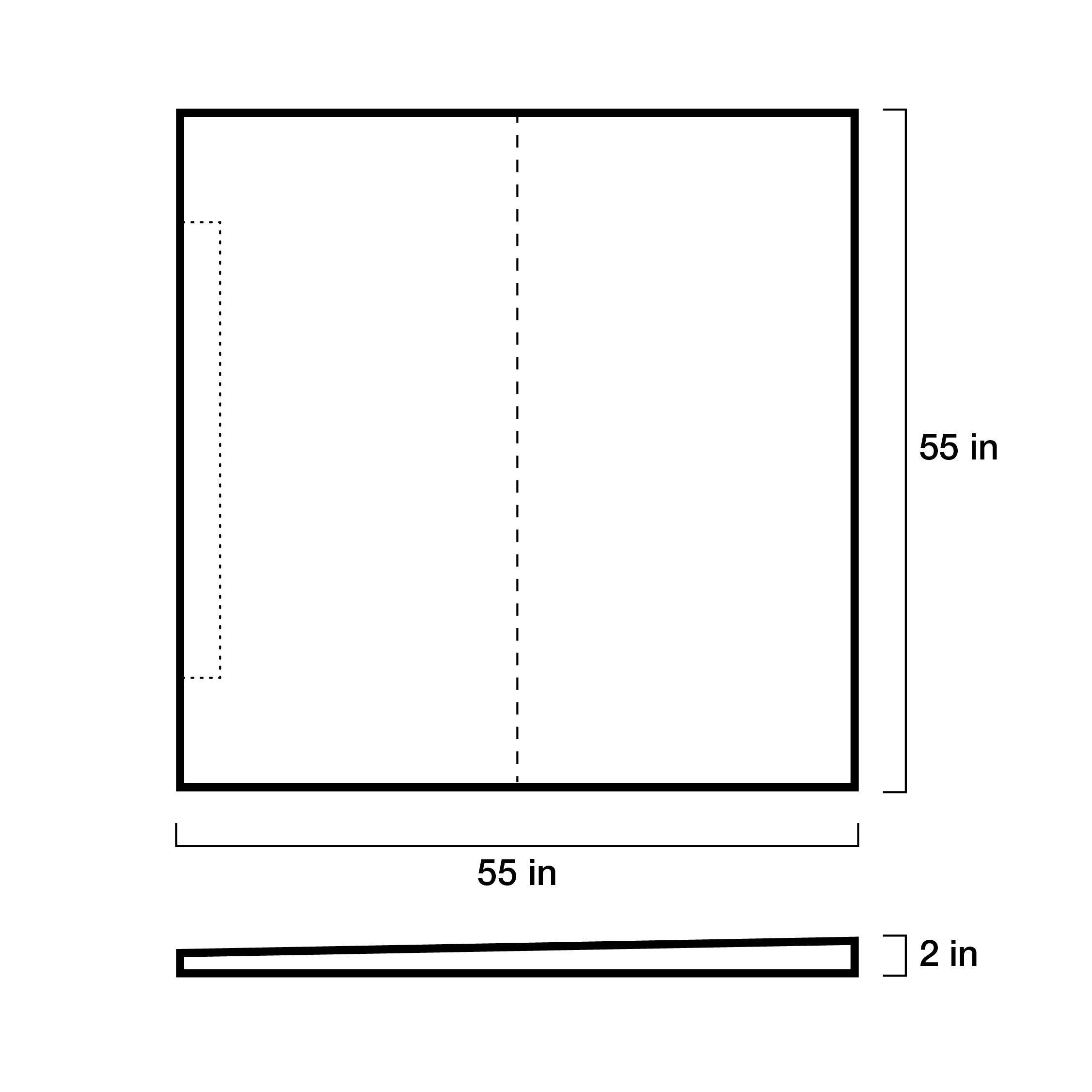 Schluter Systems Kerdi-Shower-Linear-Tray 55-in X 55-in Side KSLT1395S ...