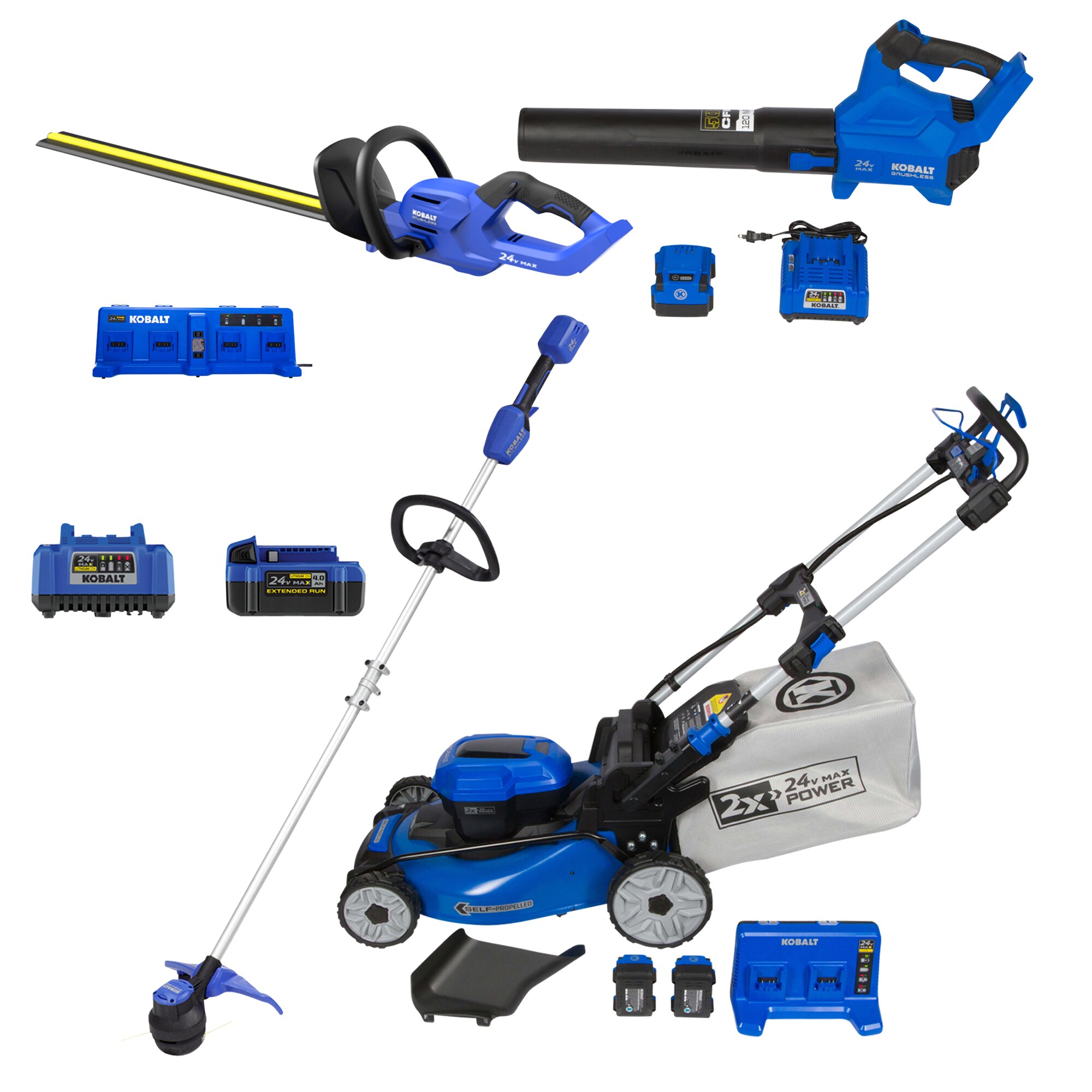 Shop Kobalt Ultimate Kobalt® 24 Volt Lawn Care Kit With Max Power