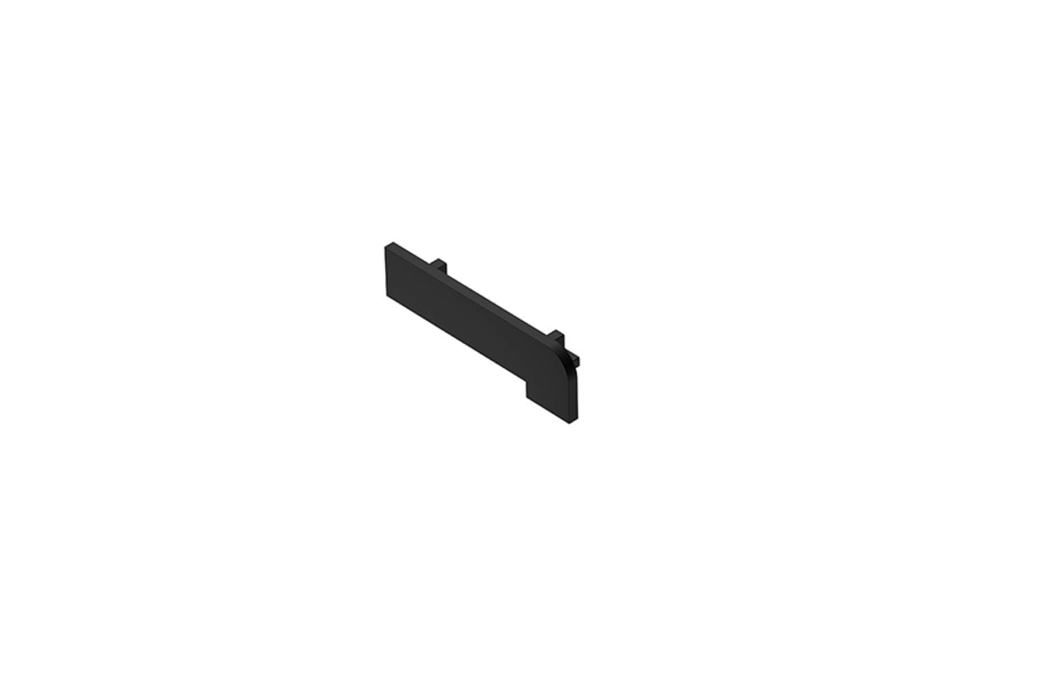 Schluter Systems E/TV42GS Trep-V 0.468-in W x 1.656-in L Black PVC End caps Tile Edge Trim