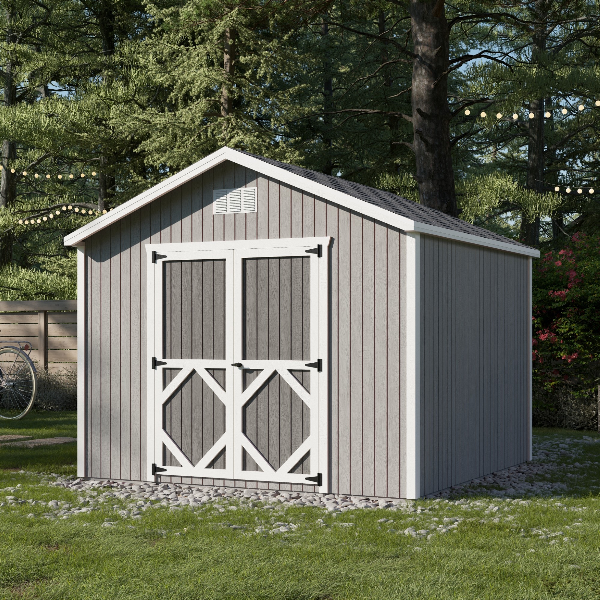 Little Cottage Co 10X10 CGS-PC-FK Wood-Storage-Buildings - View #2